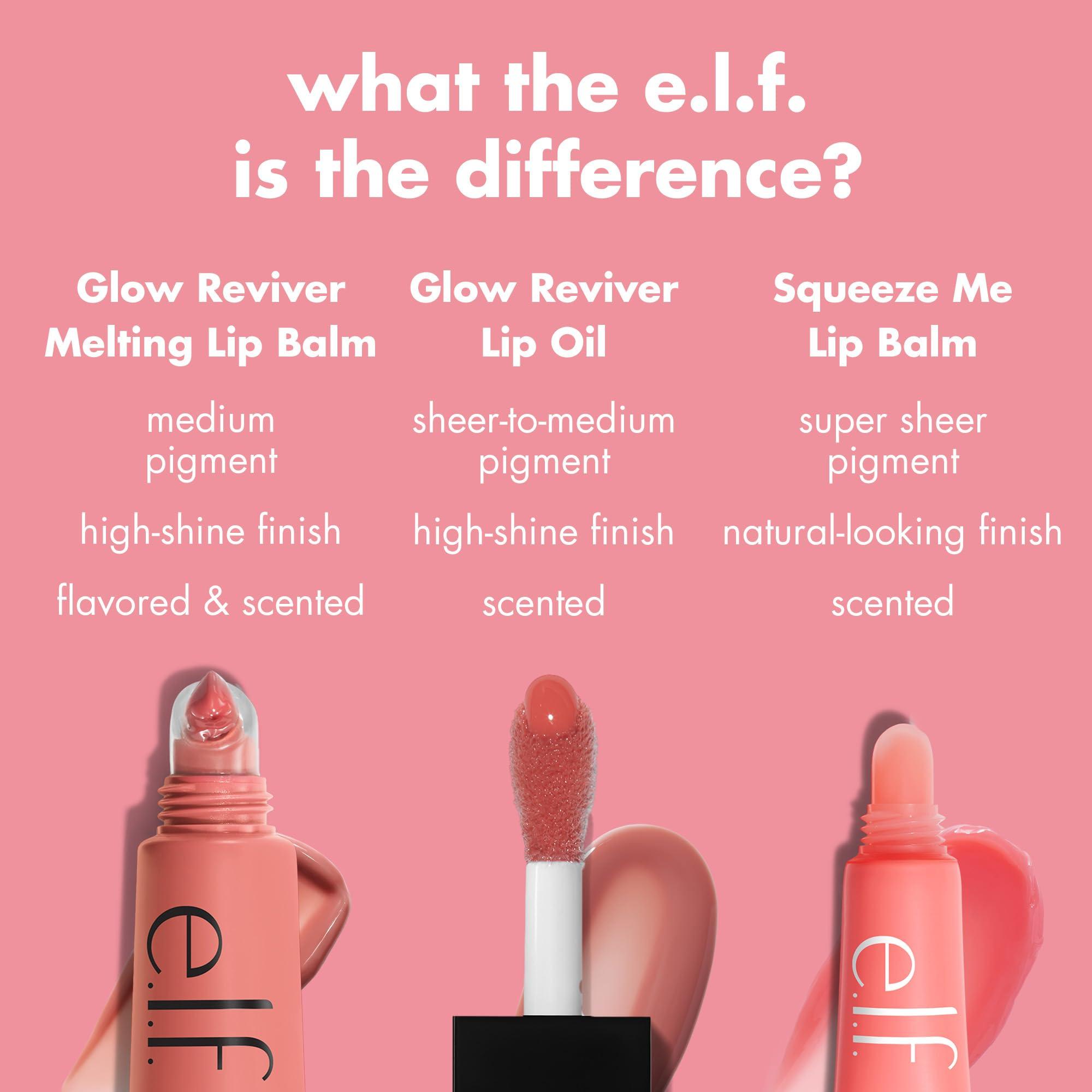 e.l.f. Glow Reviver Melting Lip Balm, Hydrating Tinted Lip Balm For A Glossy Finish & Soft, Supple Lips, Vegan & Cruelty-Free, Yummy Gummy - Image 6