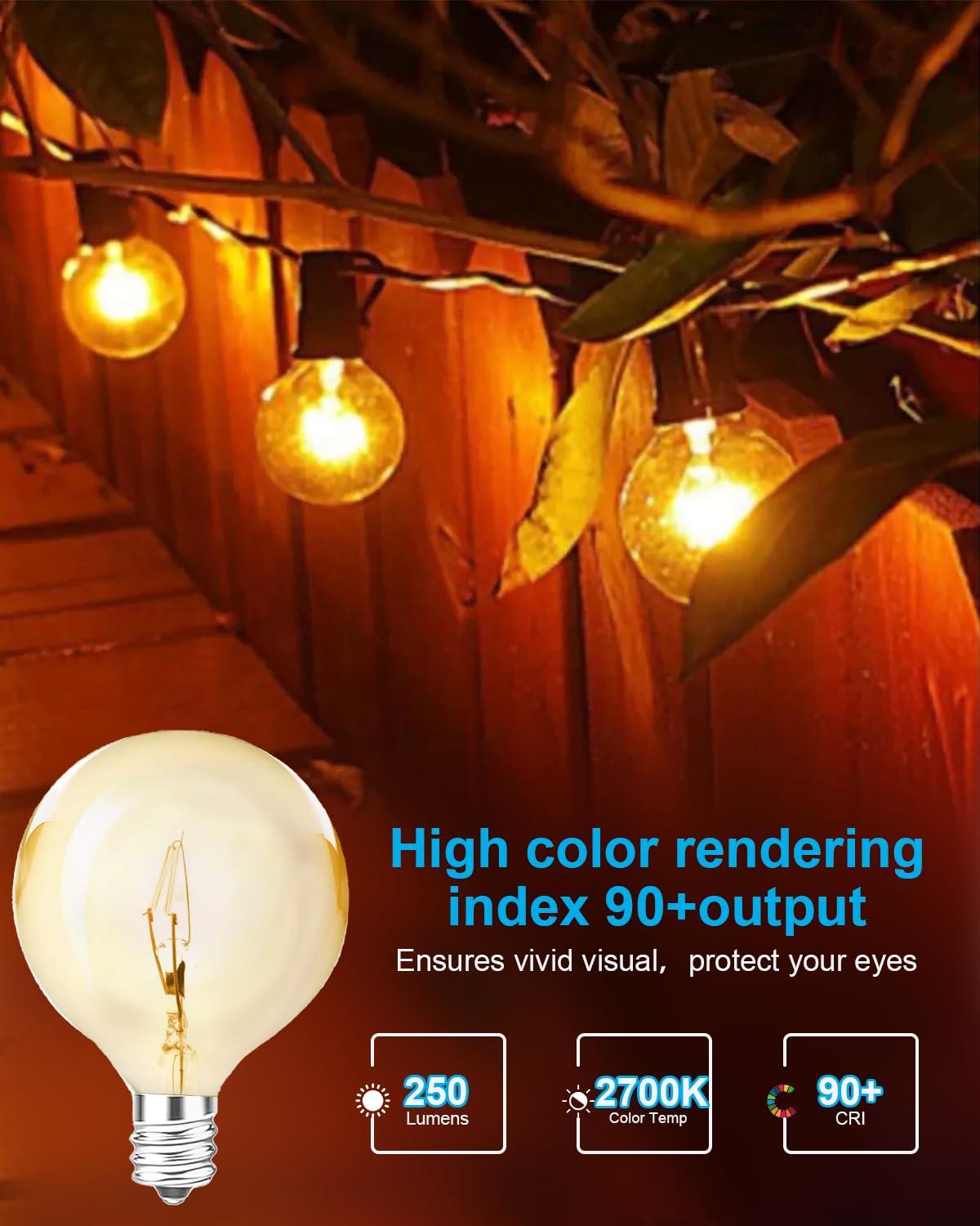 SerBion 25 Watt Wax Warmer Bulbs, Light Bulbs for Full Size Scentsy Warmer, 6 Packs E12 Base Type G Bulb, Dimmable, Warm White, 120V G16 1/2 Bulbs for Candle Lamp - Image 6