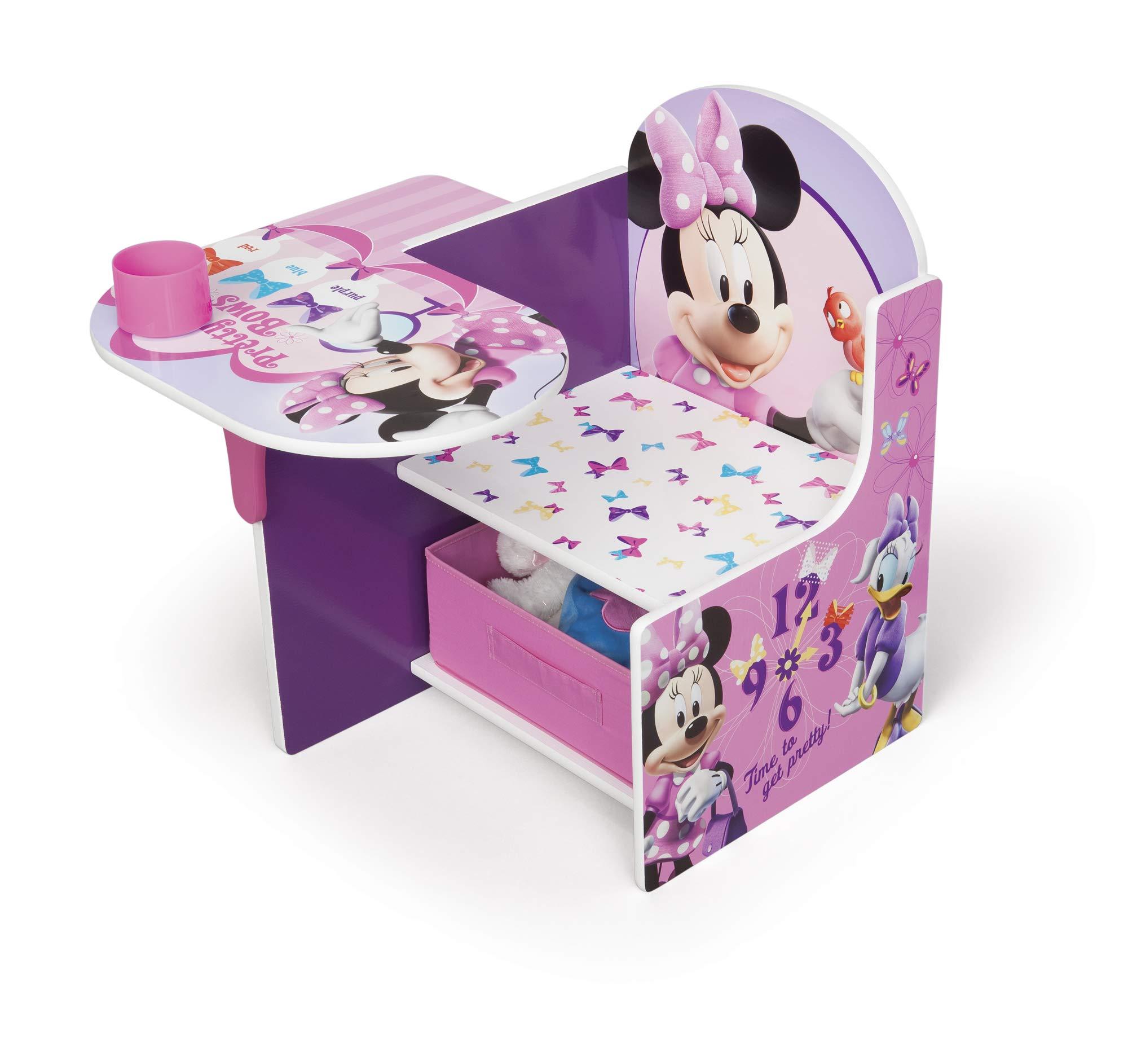 Delta Children Chair Desk With Storage Bin, Disney Minnie Mouse - Image 8