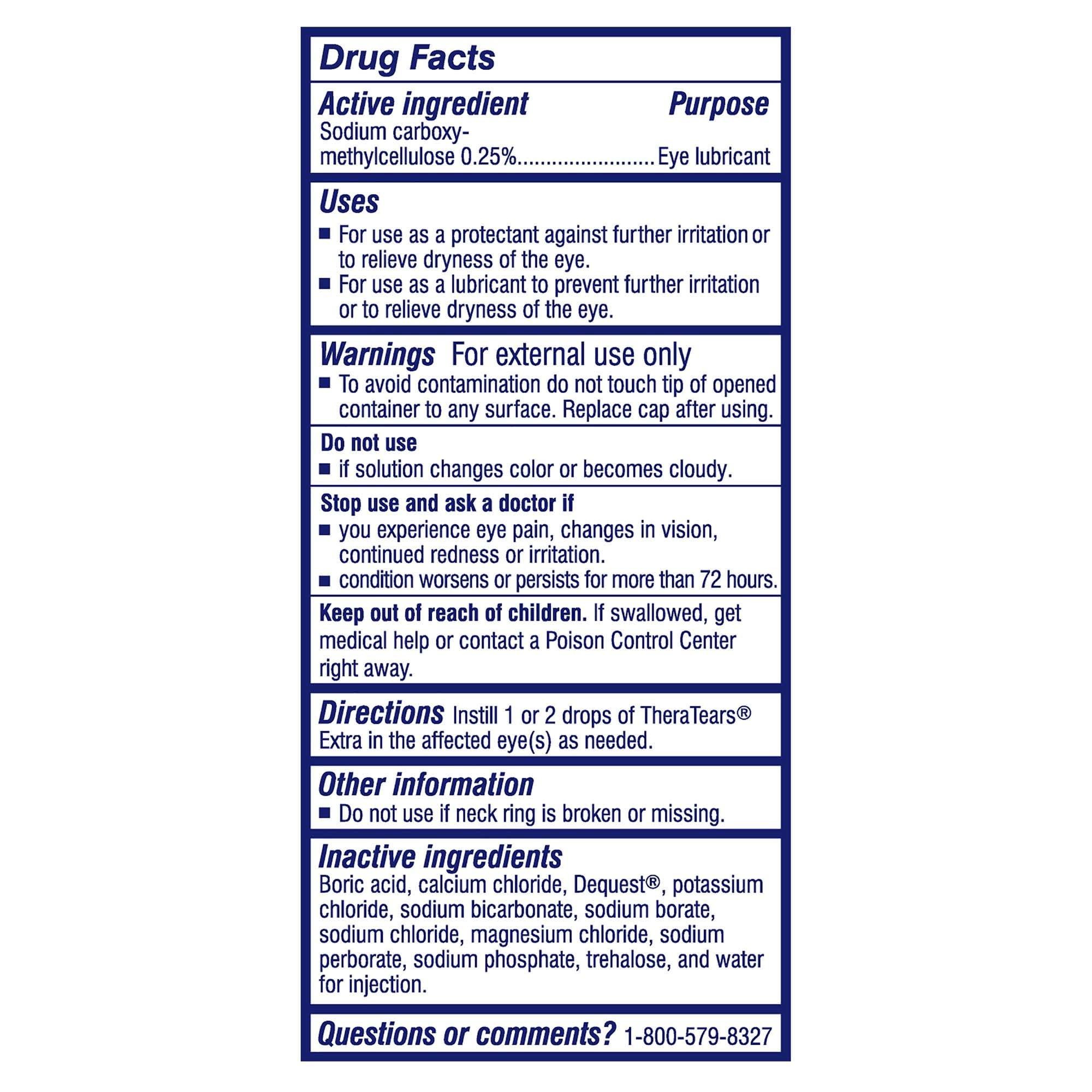 TheraTears Extra Dry Eye Drops, Twin Pack, 2 Bottles x 0.5 fl oz (Pack of 1) - Image 9