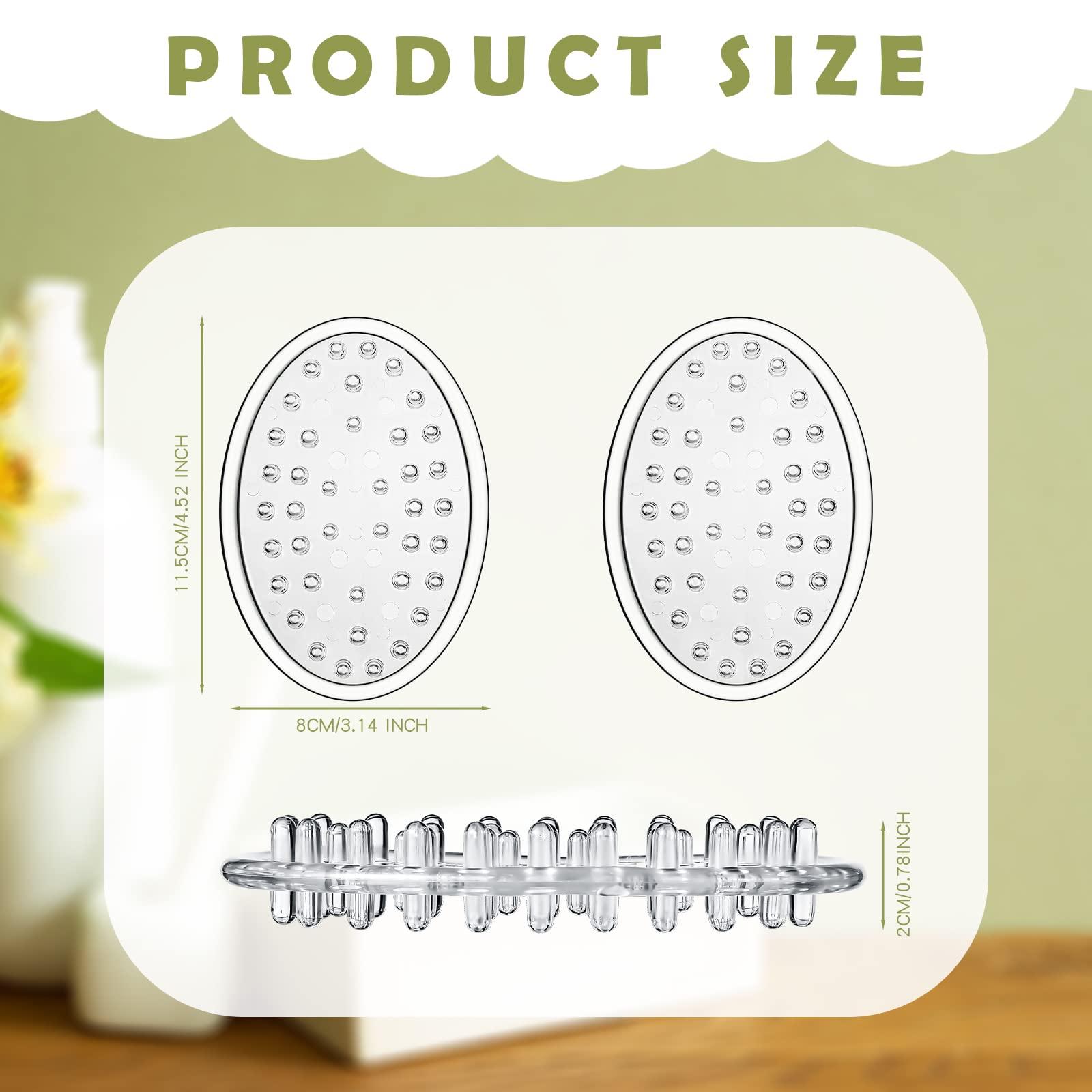 Maitys 10 Pcs Plastic Soap Dishes Non Slip Soap Saver Clear Bar Holder Tray with Holes for Shower Bathroom Kitchen Toilet Sink Counter Bath Tub Sponge 4.5 x 3 x 0.7 Inches - Image 2