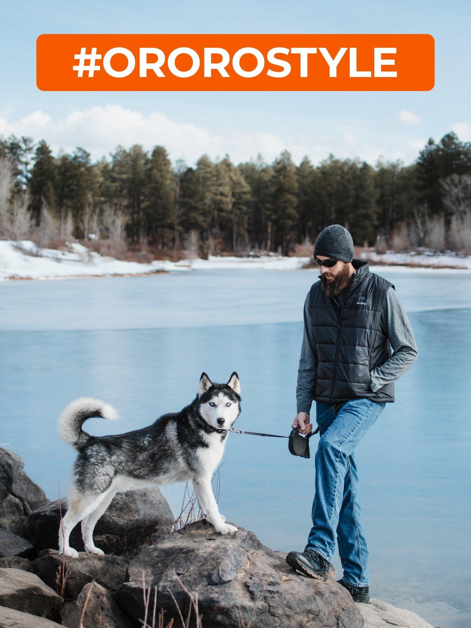 ORORO Men's Lightweight Heated Vest with Battery Pack (Charger Not Included) - Image 7