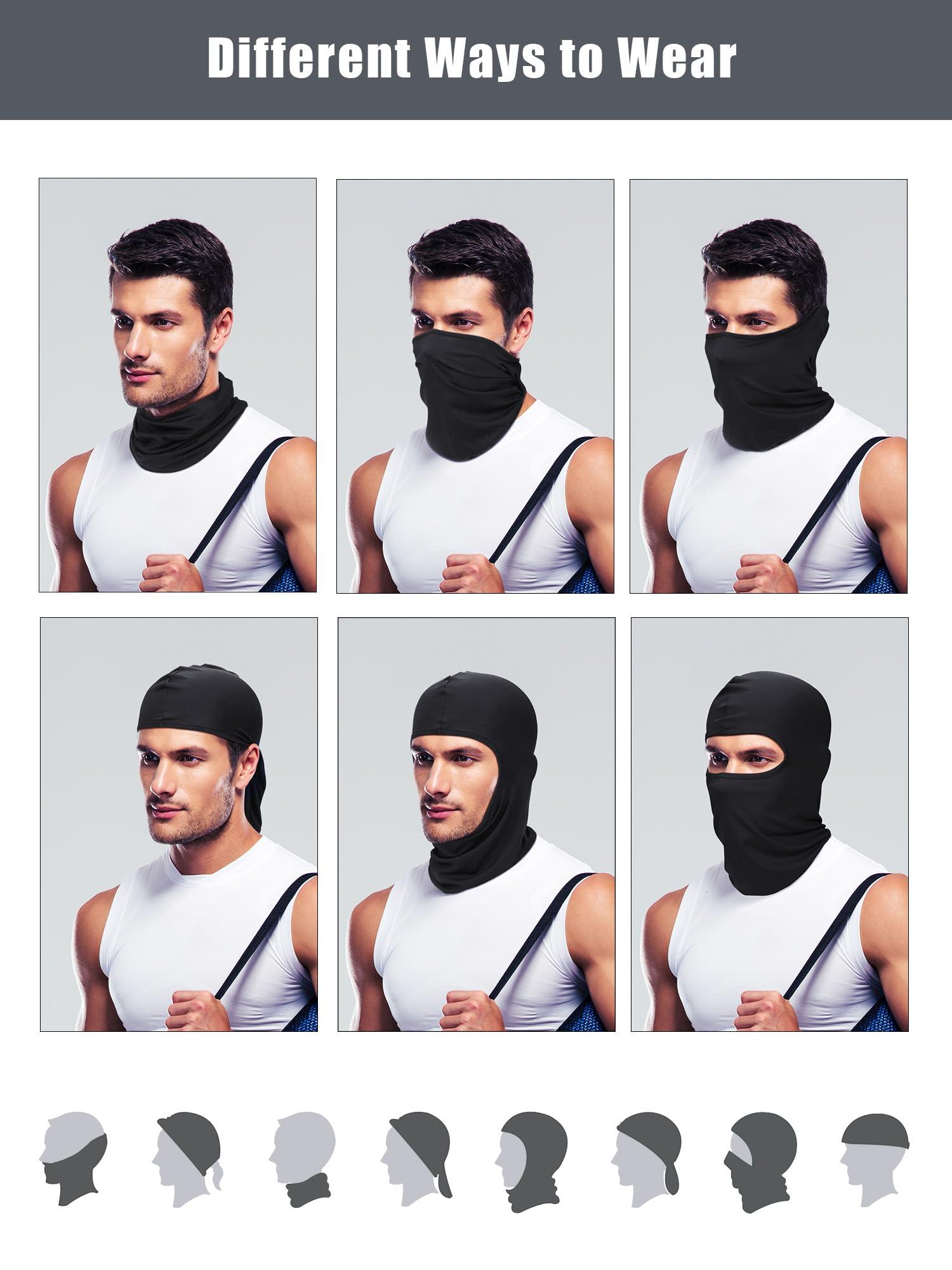 SATINIOR 6 Pcs Ski Mask Cover Balaclava Full Face Mask Summer Face Cover UV Protection Balaclava Men Women Outdoor Sports - Image 7