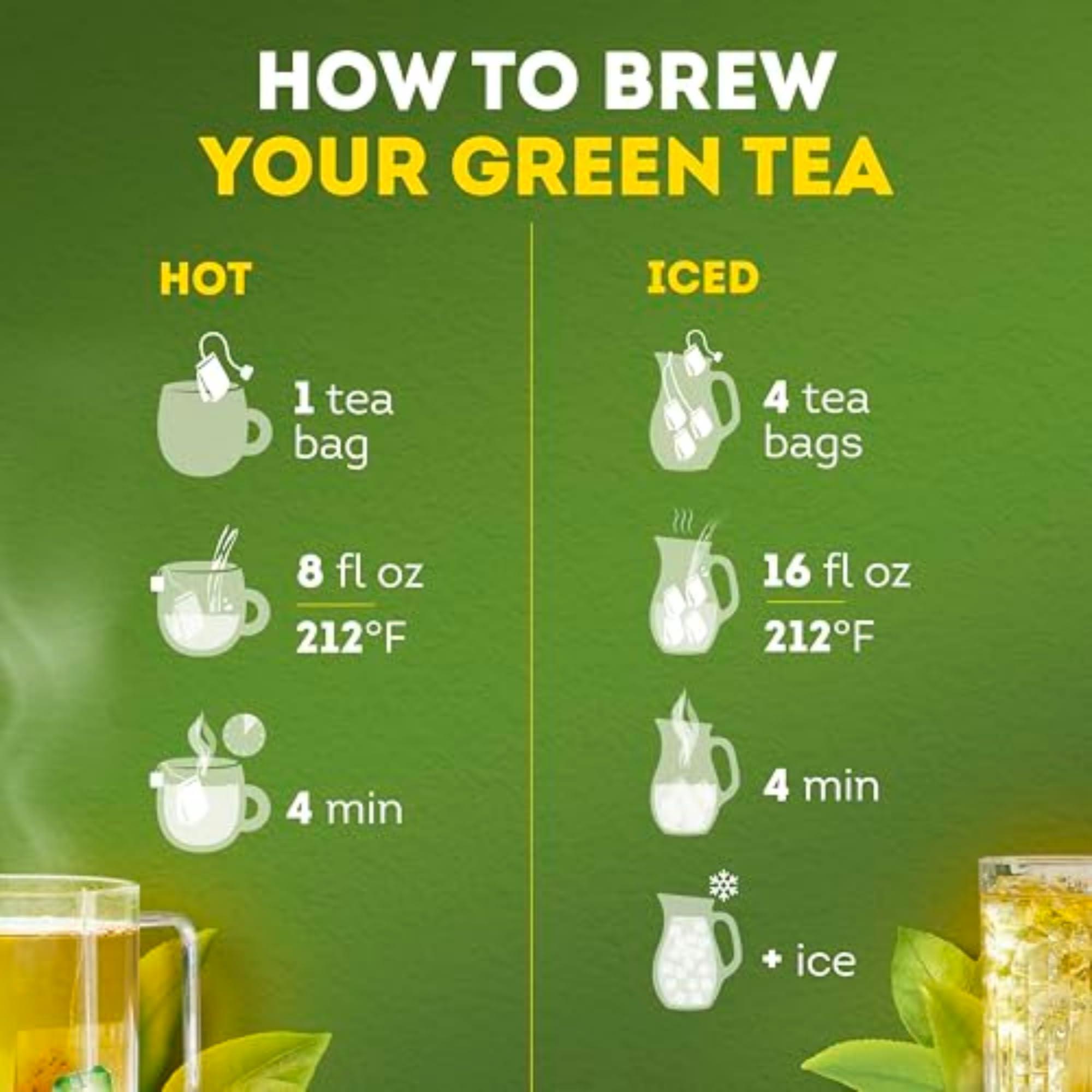 Lipton Signature Blend Green Tea Bags, Unsweetened Teabags for Hot Tea or Iced Tea with Caffeine and Flavonoids, 240 Total Tea Bags (40ct - Pack of 6) - Image 8