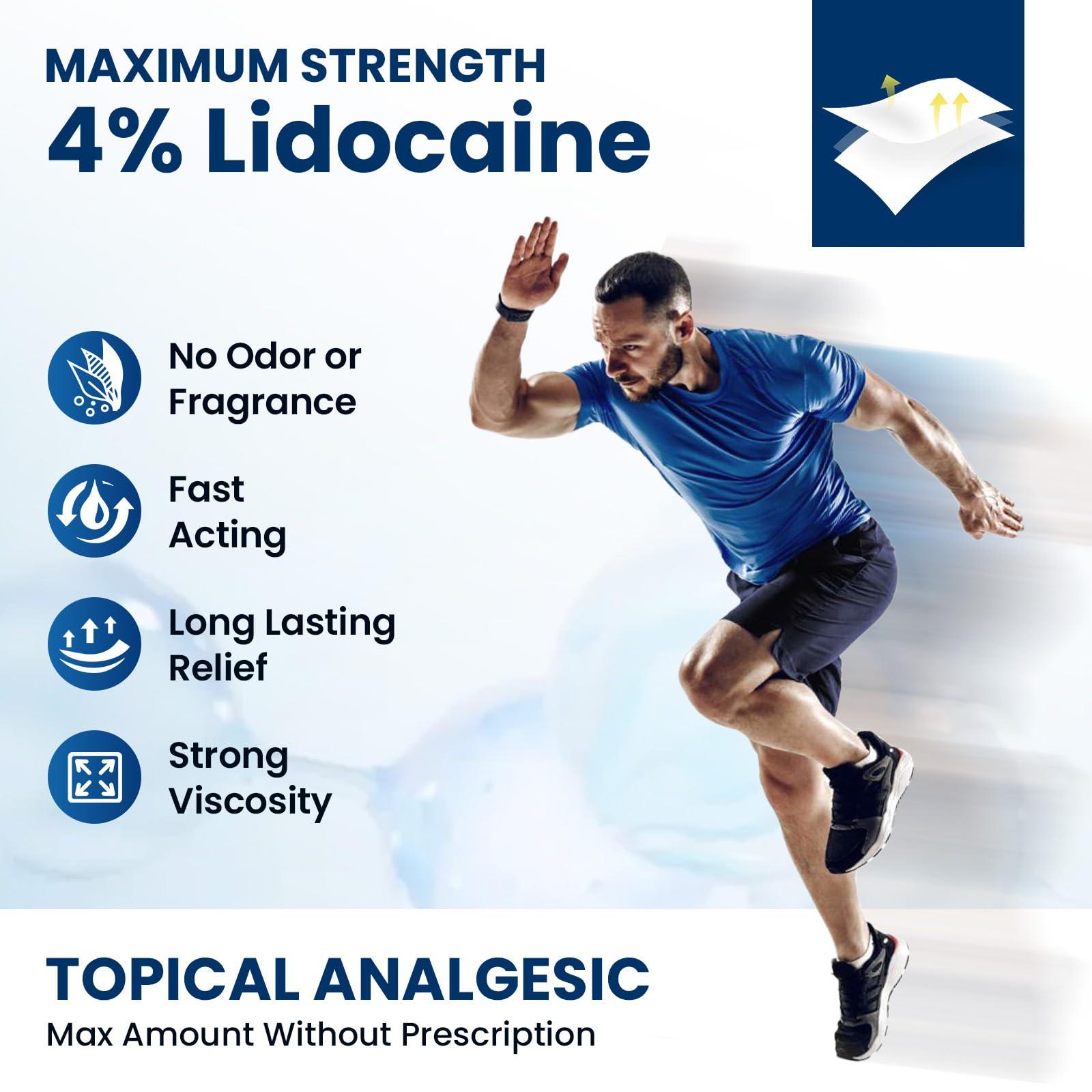 Sumifun 4% Lidocaine Pain Relief Patches 15 Counts Maximum Strength Numbing Gel Patch for Back Knee Neck Joint Ache Muscle Soreness Topical Analgesic FSA or HSA Eligible - Image 5