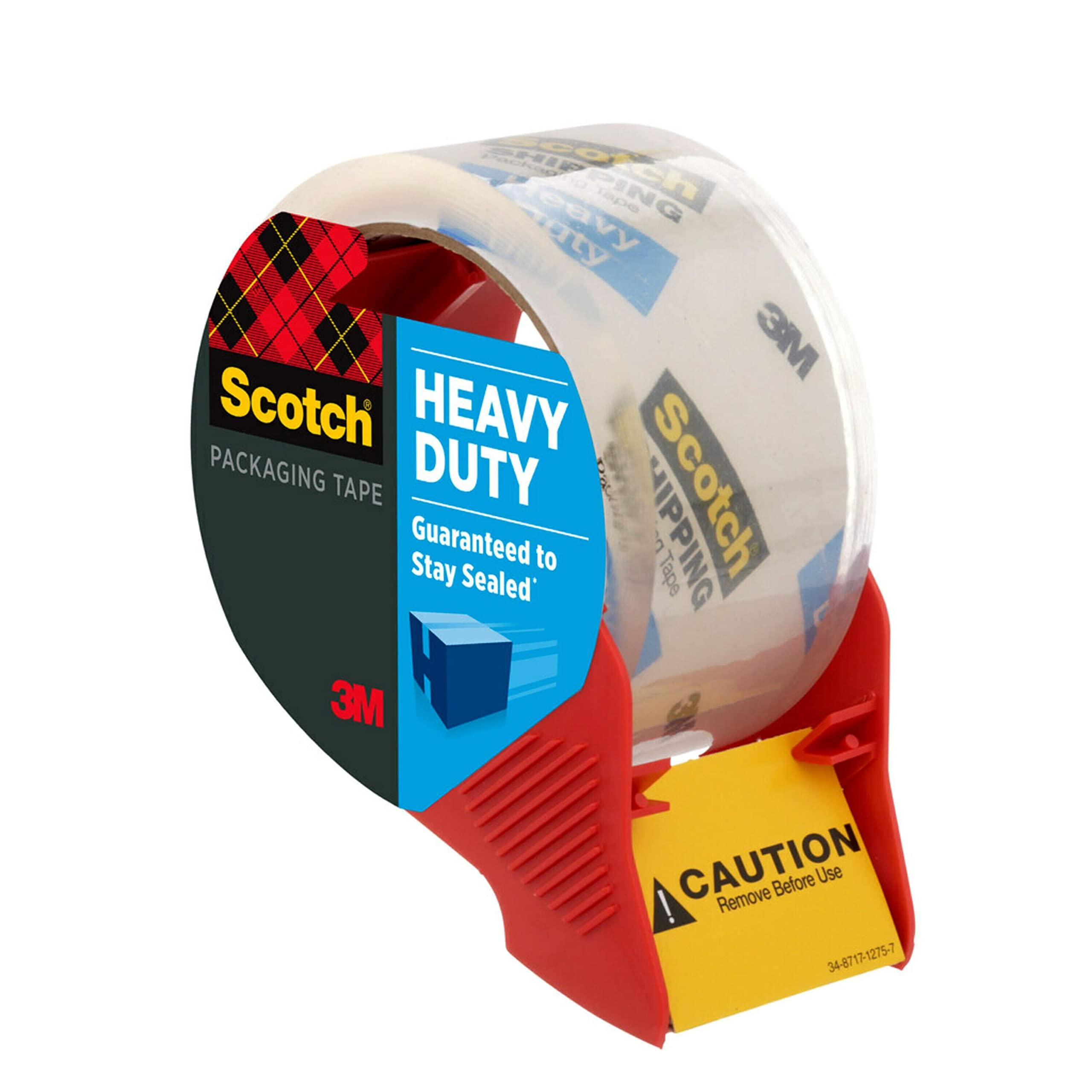 Scotch Heavy Duty Shipping Packing Tape, Clear, Shipping and Packaging Supplies, 1.88 in. x 54.6 yd., 4 Tape Rolls with 4 Dispensers - Image 13