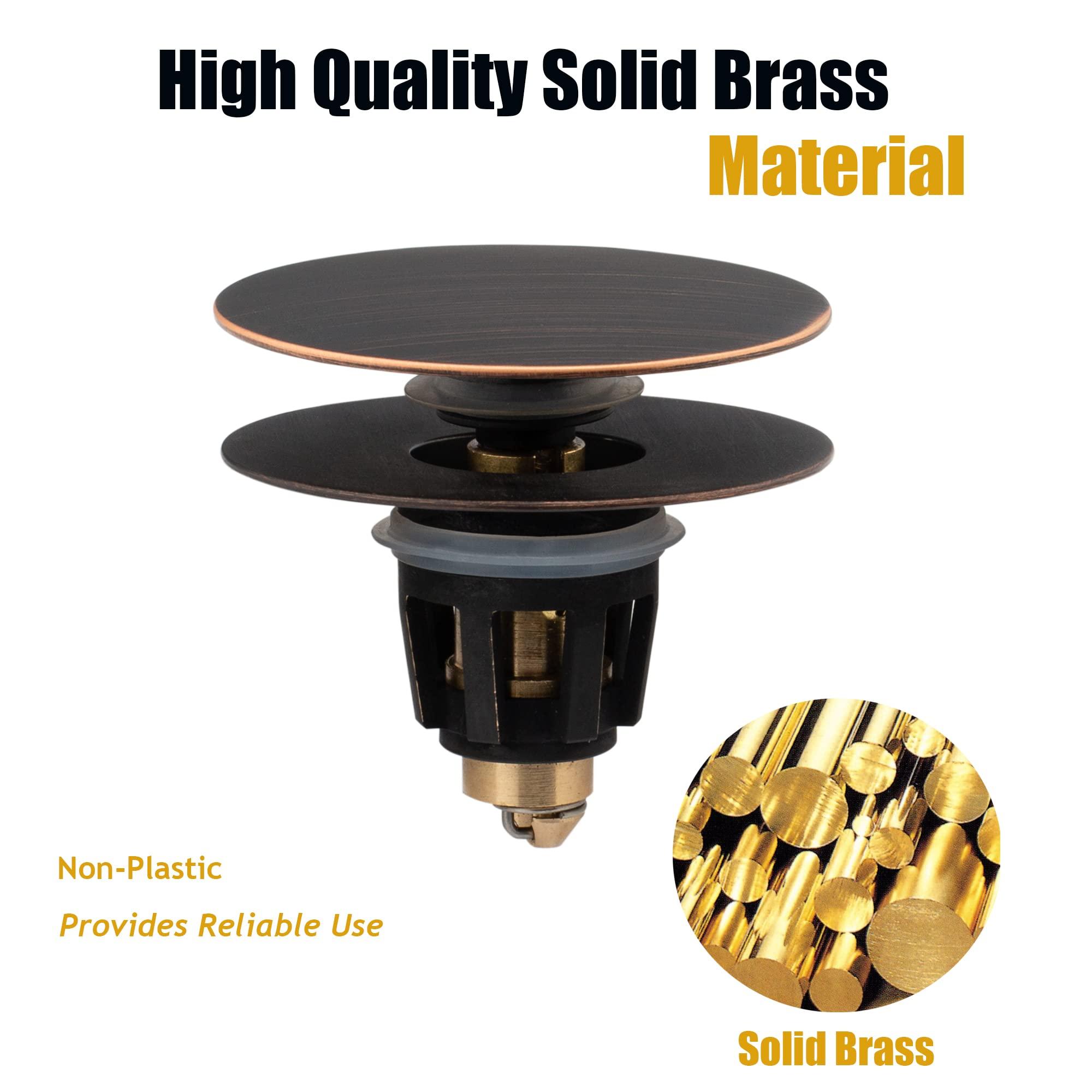 Artiwell Universal Bathroom Sink Drain Stopper, Fits Most Pop-Up Drains for Vessel Sink Lavatory Vanity, Sink Drain Strainer with Detachable Hair Catcher, Tested by Plumber in US (Oil Rubbed Bronze) - Image 7