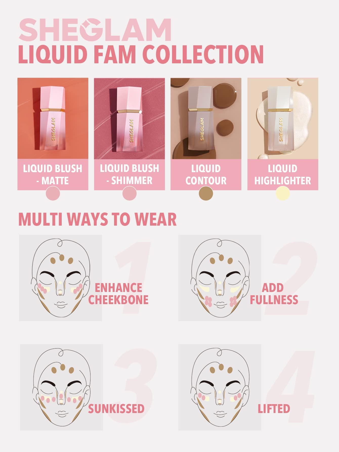 SHEGLAM Color Bloom Liquid Blush Makeup for Cheeks Matte Finish - Petal Talk - Image 8