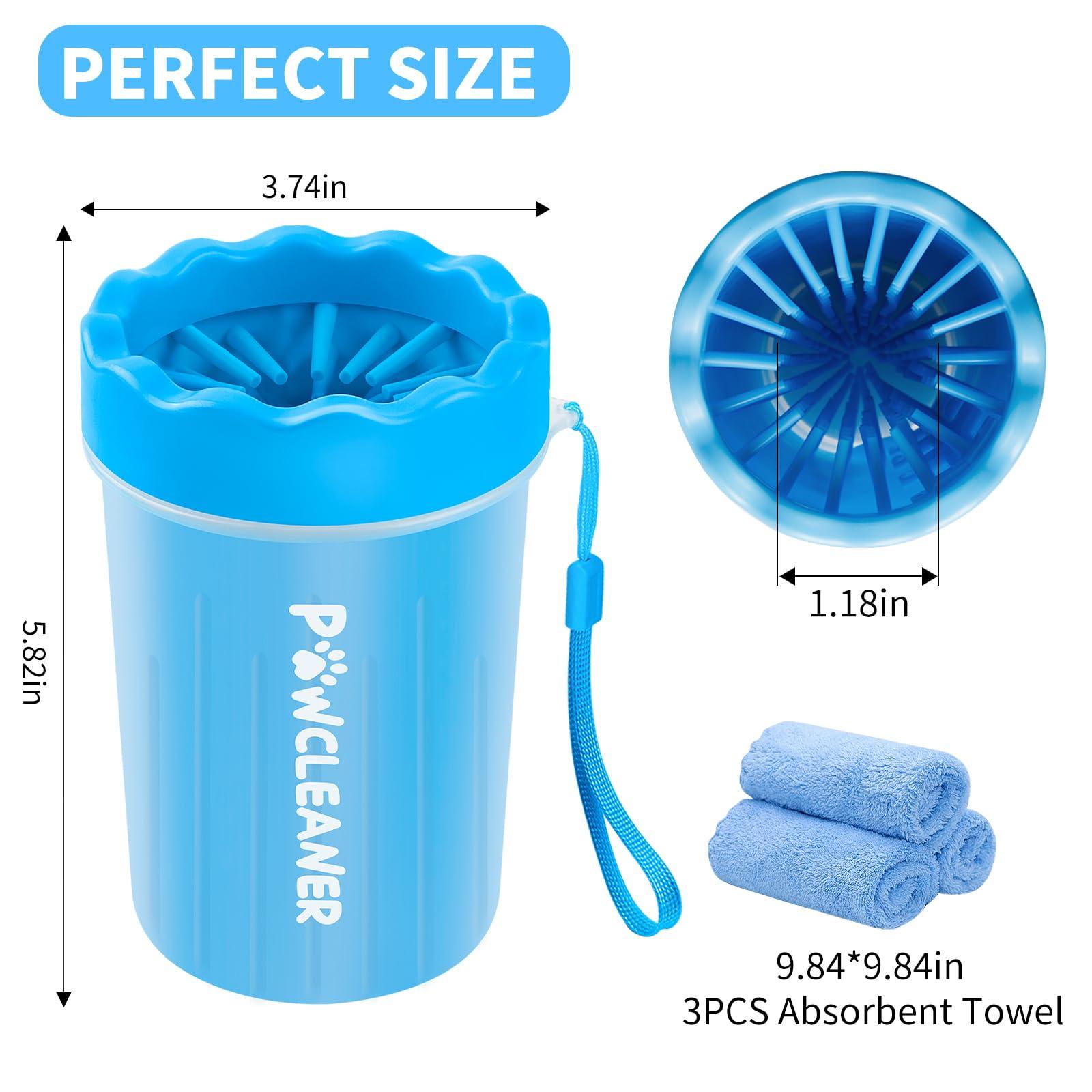 Dog Paw Cleaner, Dog Paw Washer, Paw Muddy Paw Cleaner, Pet Foot Cleaner for Small Medium Large Breed Dogs/Cats (with 3 absorbent towel) - Image 5