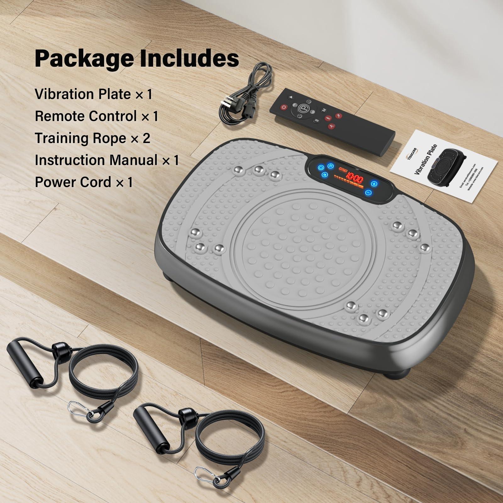 Vibration Plate Exercise Machine: TISSCARE Weight Loss and Lymphatic Drainage Vibrating Plates, Whole Body Workout Sculpting Platform for Home Fitness Fat Burner for Women Men - Image 8