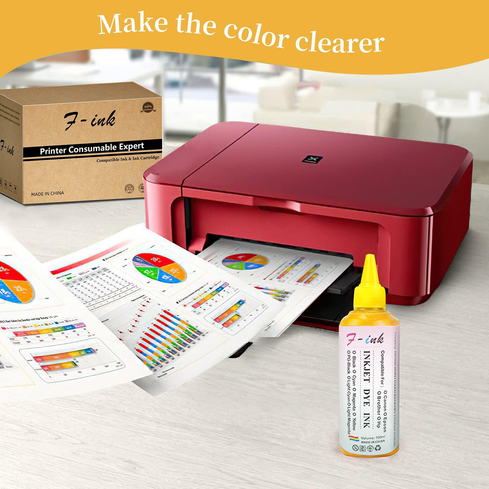 F-ink 5 Bottles Ink and Ink Refill Kits Compatible with Hp Inkjet Ink Cartridges 67XL 65XL 667XL 21XL 22XL 27XL 28XL 21 22 56 57 58 -Ink Tools for Reuse The Cartridge - Image 7