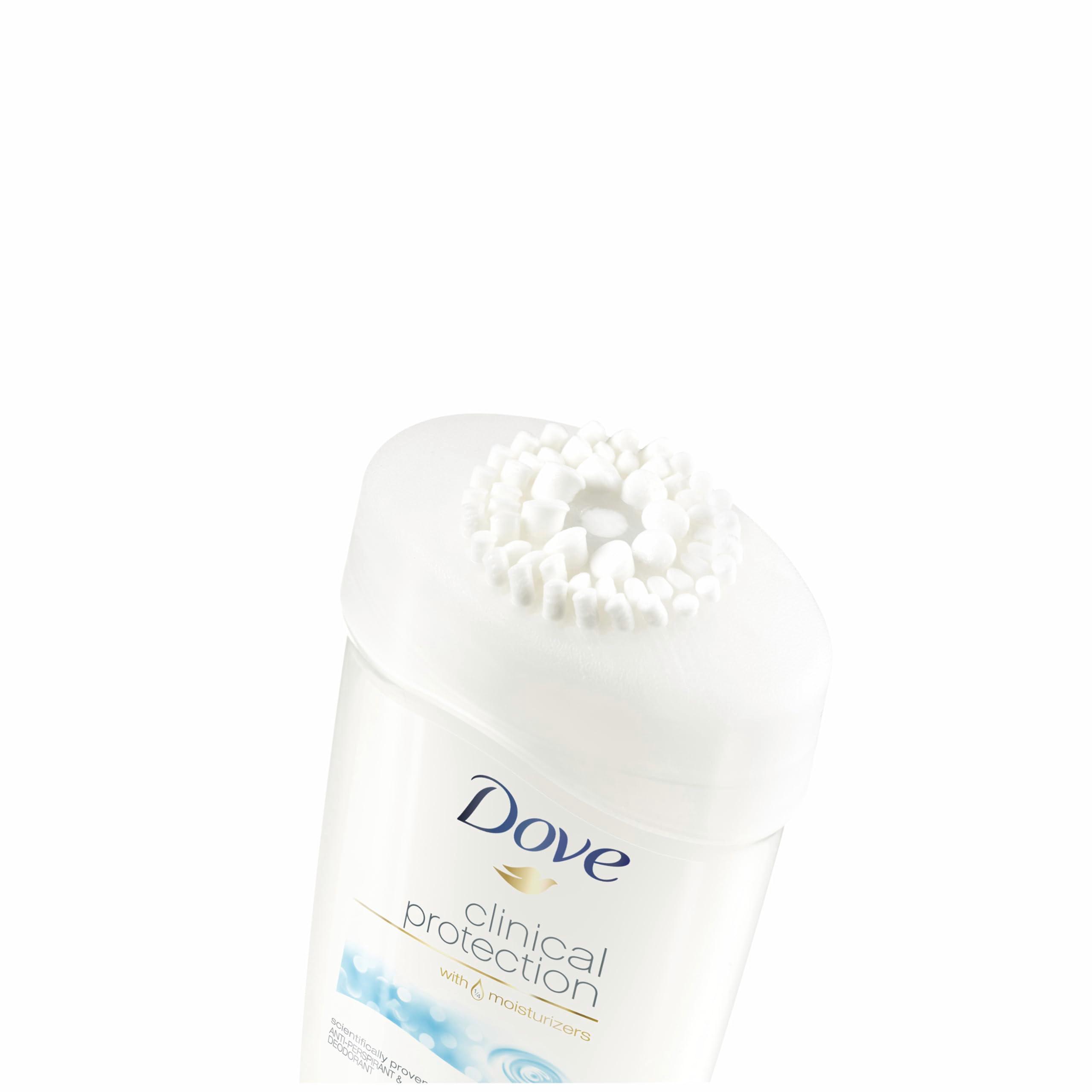 Dove Clinical Protection Antiperspirant Deodorant For Sweat and Odor Protection Original Clean Antiperspirant For Women Made With 1/4 Moisturizers 1.7 oz - Image 10