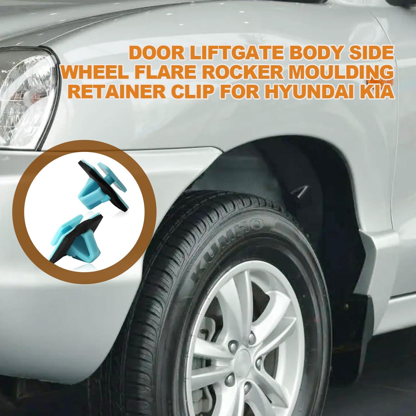 30PCS Blue Rocker Molding Retainer Clip Compatible with Hyundai Kia Elantra Santa Soul Sportage 87756-1F000 - Image 7