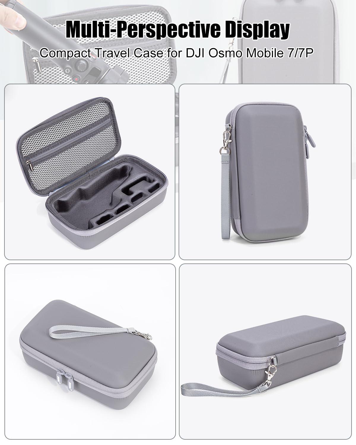 FRONET Compact Travel Case for DJI Osmo Mobile 7/7P Smartphone Gimbal Stabilizer Accessories, Waterproof Storage Hand Bag Organizer Box for OM 7 Pro, Portable & Durable - Image 7