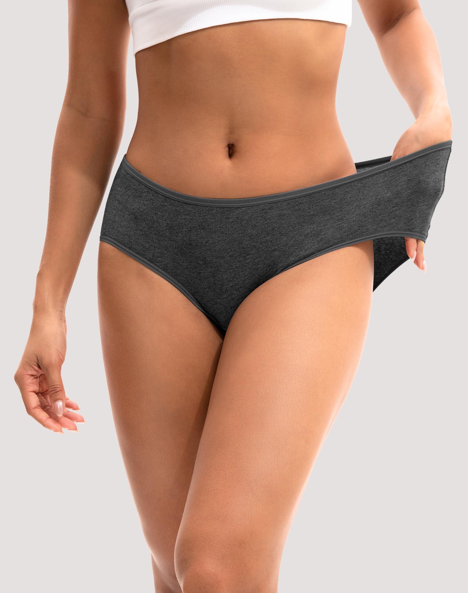 INNERSY Womens Underwear Cotton Hipster Panties Regular & Plus Size 6-Pack - Image 2