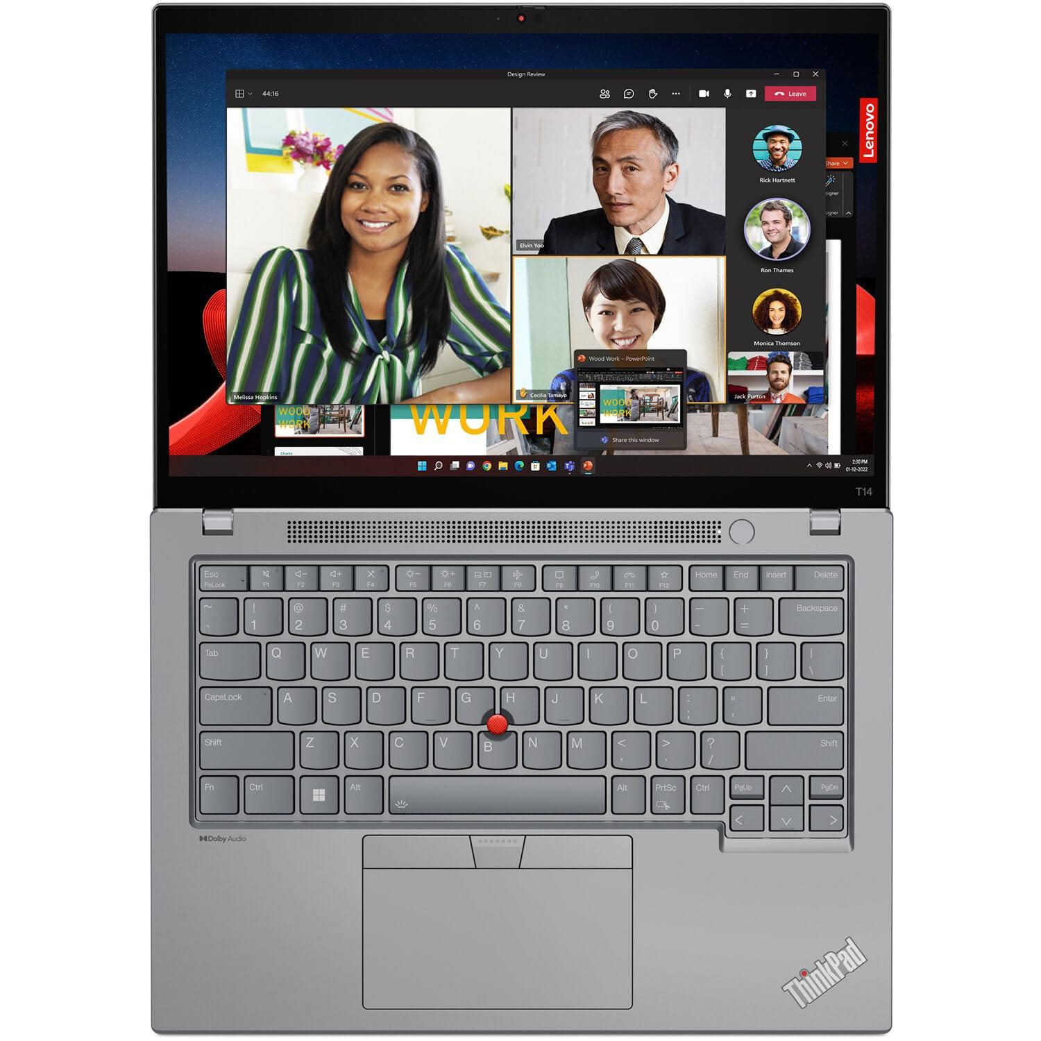 Lenovo ThinkPad T14 Gen 4 Business Laptop (14" FHD+ Touchscreen, Intel 10-Core i7-1355U, 32GB DDR5, 1TB SSD), Backlit, Fingerprint, 3-Year Warranty, 1080p IR Webcam, Wi-Fi 6E, Win 11 Pro w/AI Copilot - Image 8