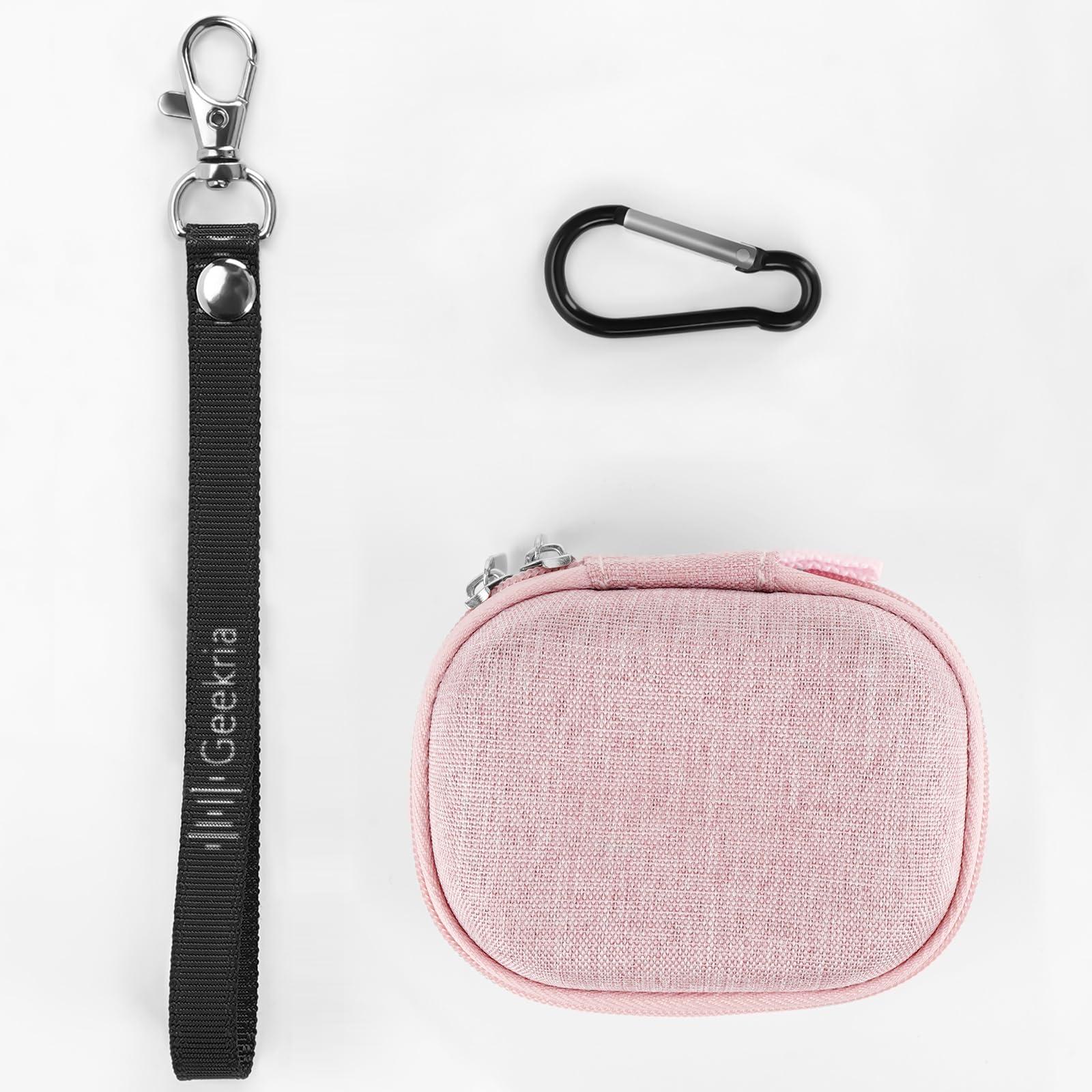 Geekria Shield Earbuds Case Compatible with Sony WF-1000XM6, WF-1000XM5, LinkBuds Open/Fit, Replacement Hard Shell Travel Carrying Bag (Pink) - Image 5
