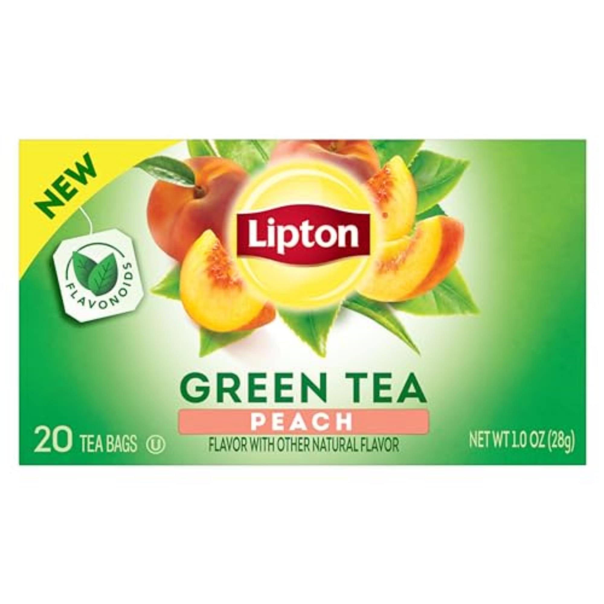 Lipton Peach Green Tea Bags, Flavored, Unsweetened Teabags for Hot Tea or Peach Iced Tea with Caffeine and Flavonoids, 120 Total Tea Bags (20ct - Pack of 6) - Image 11