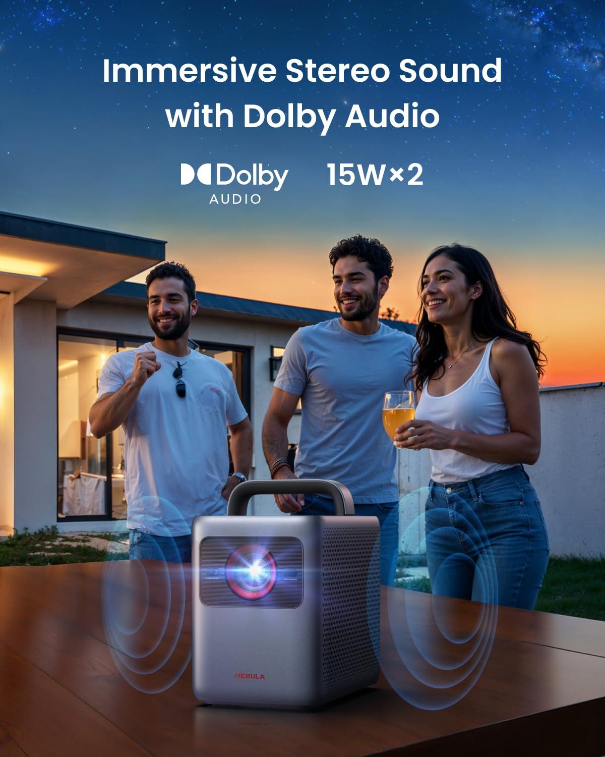 NEBULA Cosmos 4K SE Smart Projector, 4K High-Brightness with Dolby Vision, 200" Screen, 1,800 ANSI Lumens, HybridBeam, Enhanced Image Quality, Google TV, Portable, for Gaming, Home, and Office Use - Image 7