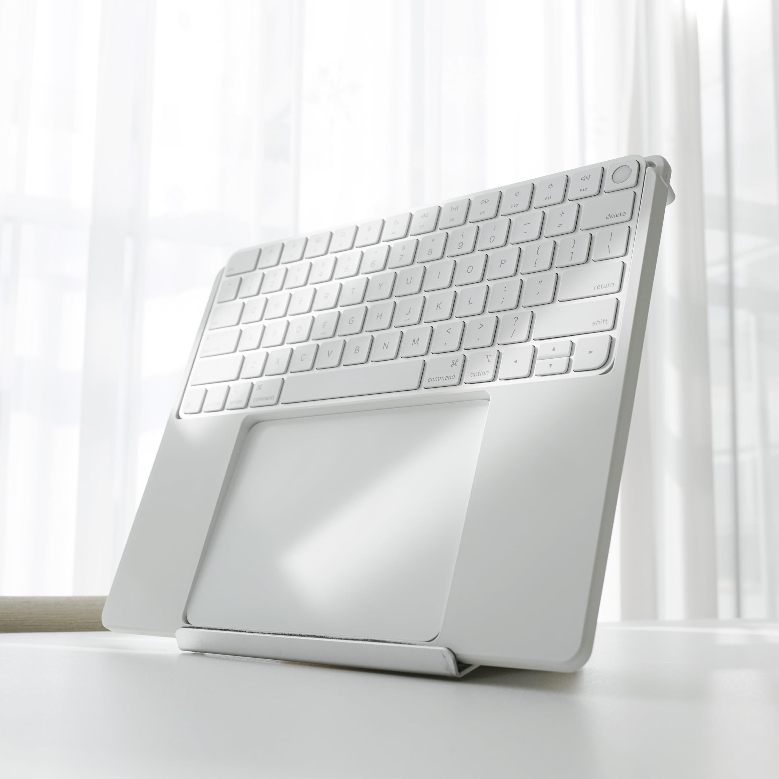 Harmony Tray Pro for Apple Magic Keyboard (No Numeric Keypad) and Magic Trackpad – Tray and Stand for Sleek and Organized Workspace, Ergonomic Wrist Rest - Image 2