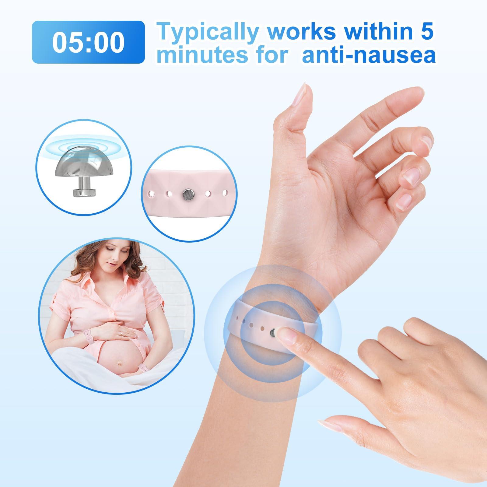 LYJEE Motion Sickness Bands Anti Nausea Wristband for Adult and Kids Morning Sickness Relief for Pregnant Women Acupressure Nausea Relief for Car, Sea, Air Sickness - Image 4