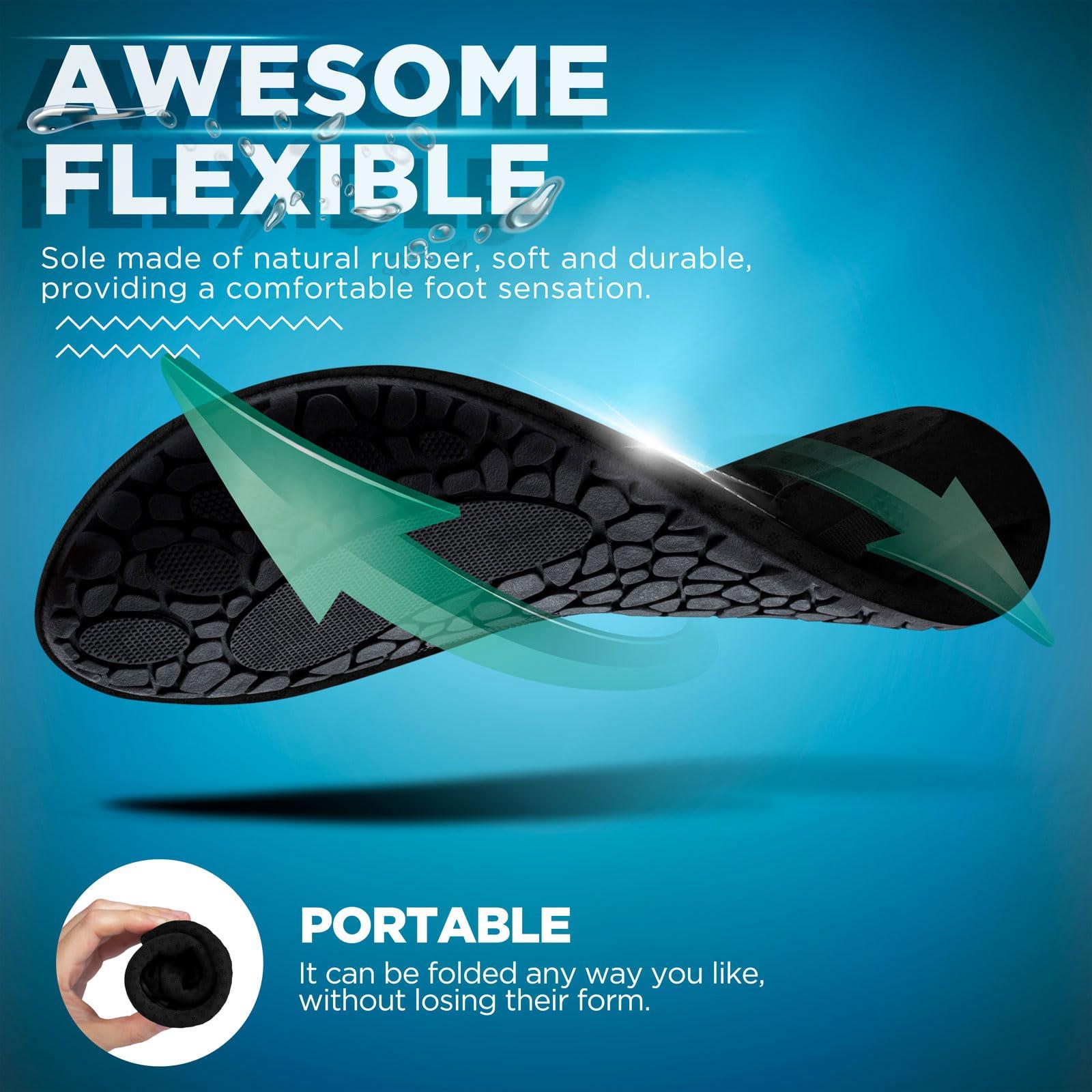 SIMARI Water Shoes for Women Men Swim Aqua Socks Beach Pool Essentials Barefoot Surf River Boat Kayak Sea Yoga Sand Exercise Sport Accessories Breathable Quick-Dry Adult Youth Kid Size SWS001 - Image 4