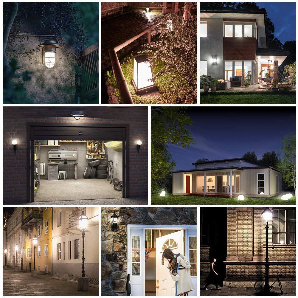 Energetic 4-Pack Dusk to Dawn LED Outdoor Light Bulb, 60 Watt Equivalent(6W), 800LM, Daylight 5000K, E26 Base, Automatic On/Off Sensor Light Bulb for Porch, Hallway, Garage, ETL Listed - Image 7