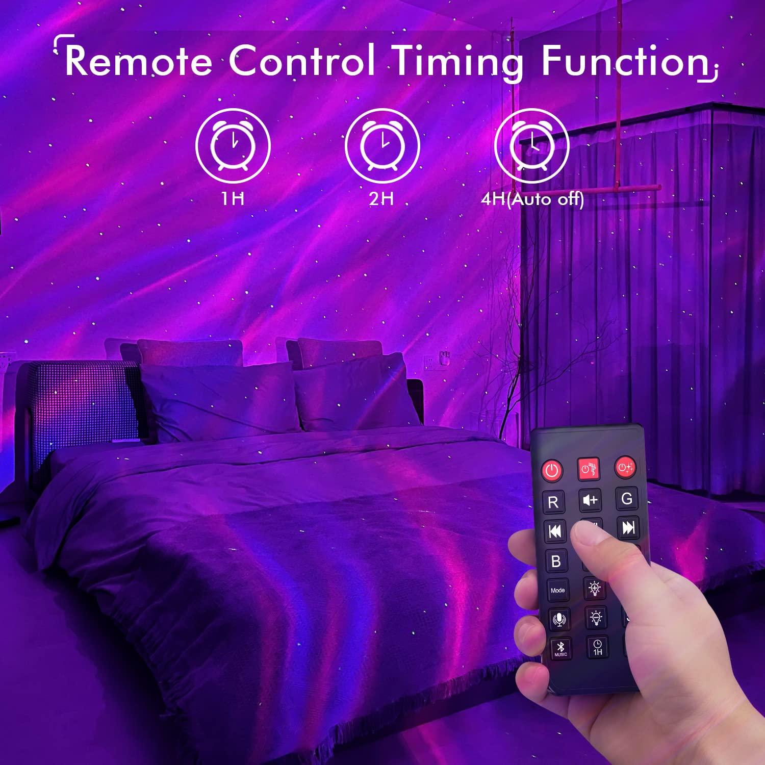 Rossetta Star Projector, Galaxy Projector for Bedroom, LED Night Light Aurora Projector with Bluetooth Speaker, White Noise, Timer and Remote, Room Decor, Gifts for Kids, Adults, Christmas, Birthday - Image 8