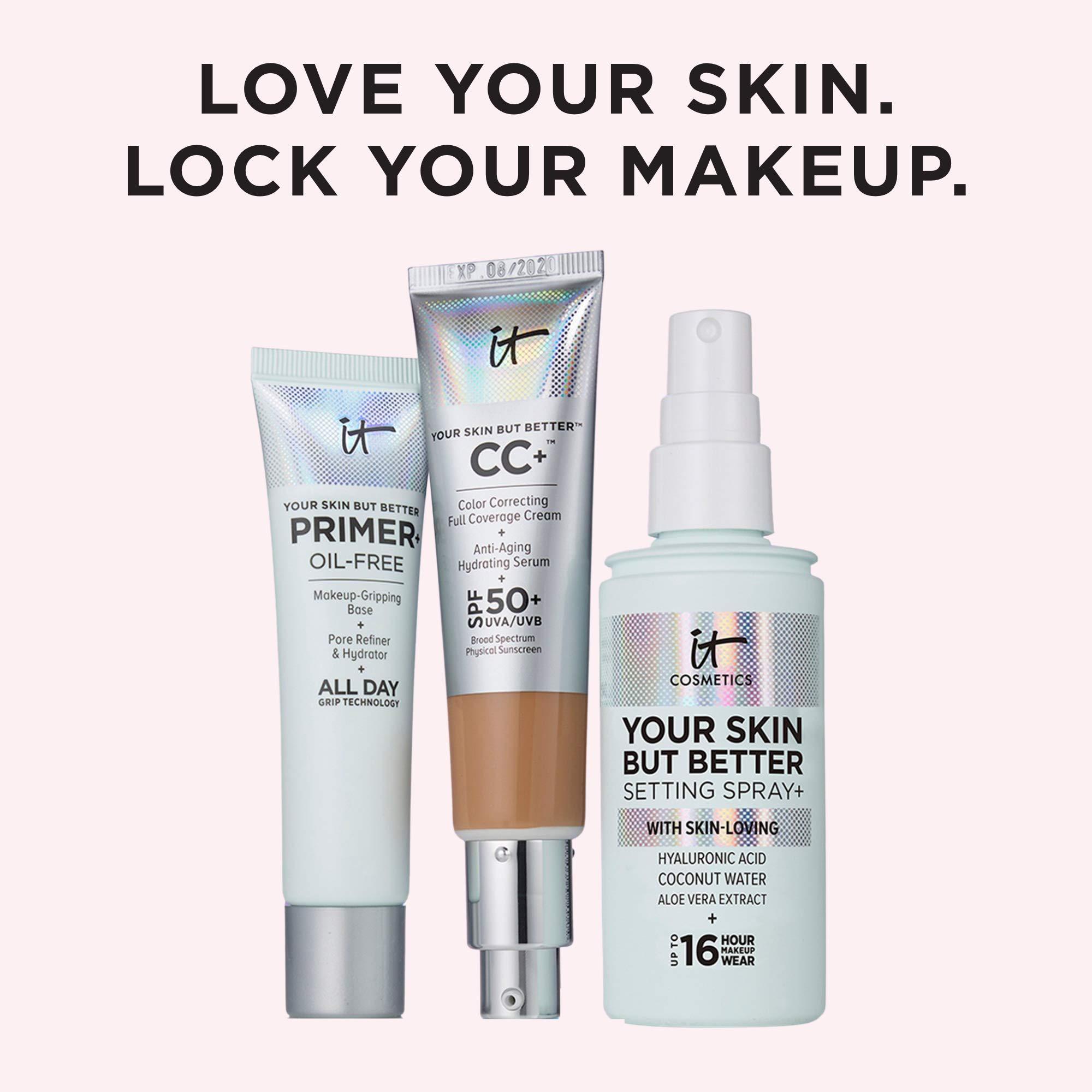 IT Cosmetics Your Skin But Better Makeup Setting Spray - Protects Makeup, Controls Shine, Provides Hydration - 16-Hour Hold - With Hyaluronic Acid, Coconut Water & Aloe Vera - Image 4