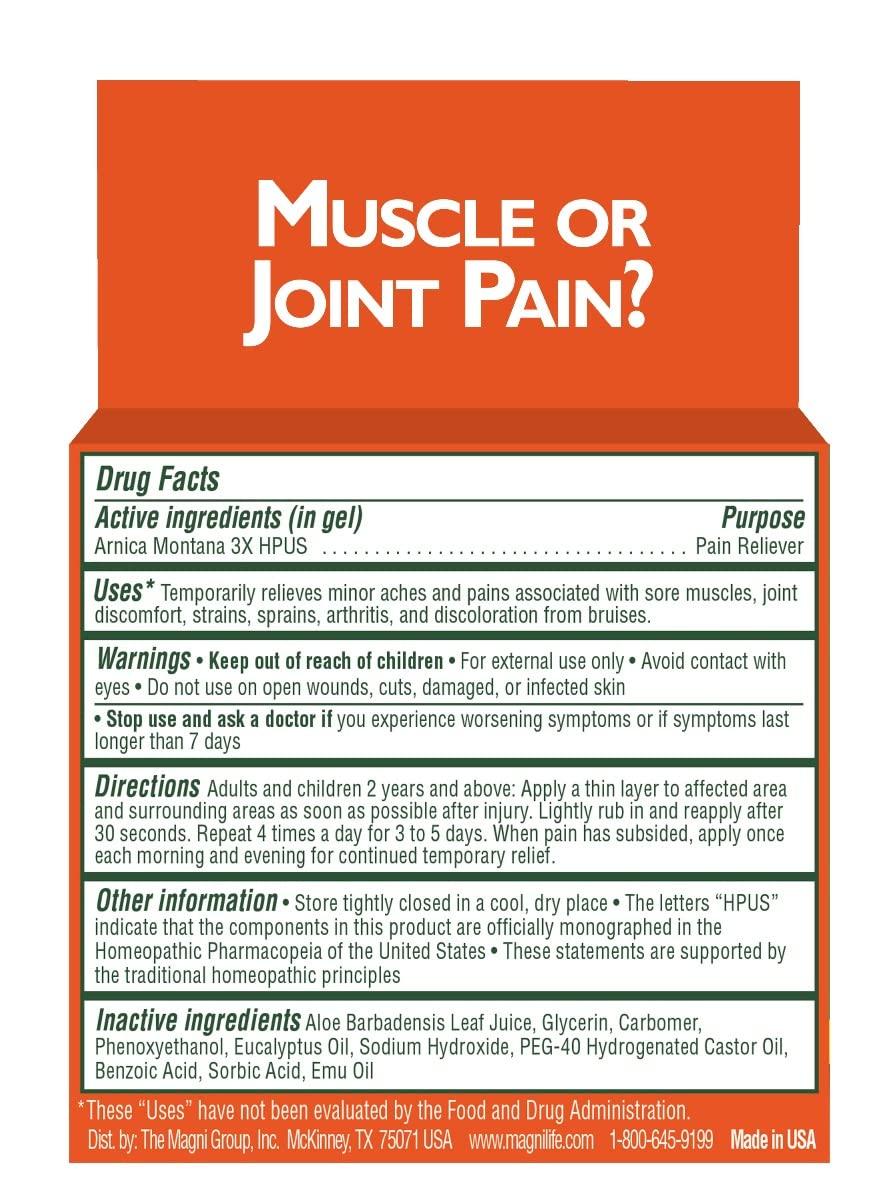 MagniLife Arnica Pain Relief Gel, Fast Acting Neck and Back Pain Relief, with Eucalyptus and Emu Oil to Soothe Soreness, Inflammation and Discomfort - 4oz - Image 5