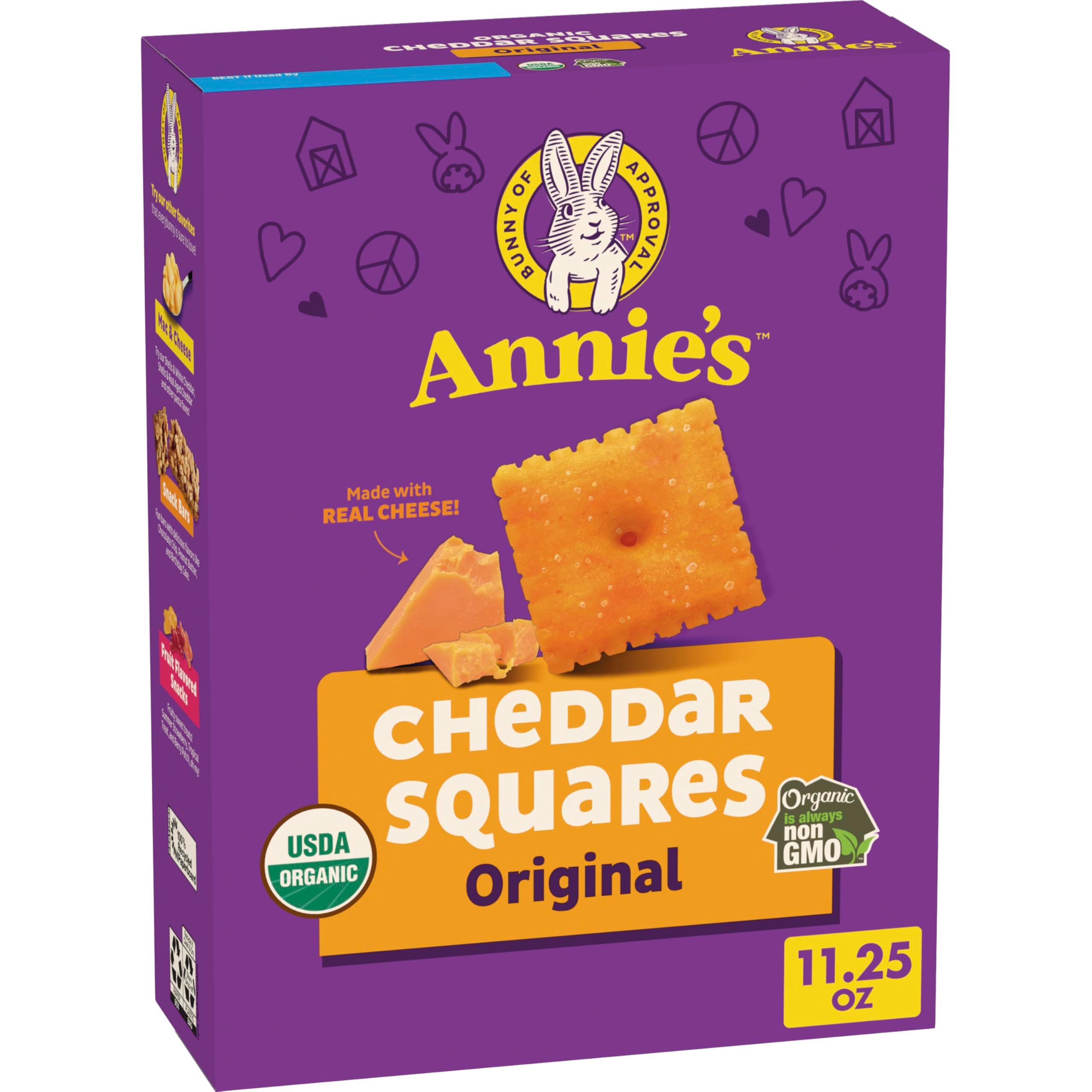 Annie's Organic Cheddar Bunnies Original Baked Snack Crackers, 11.25 oz