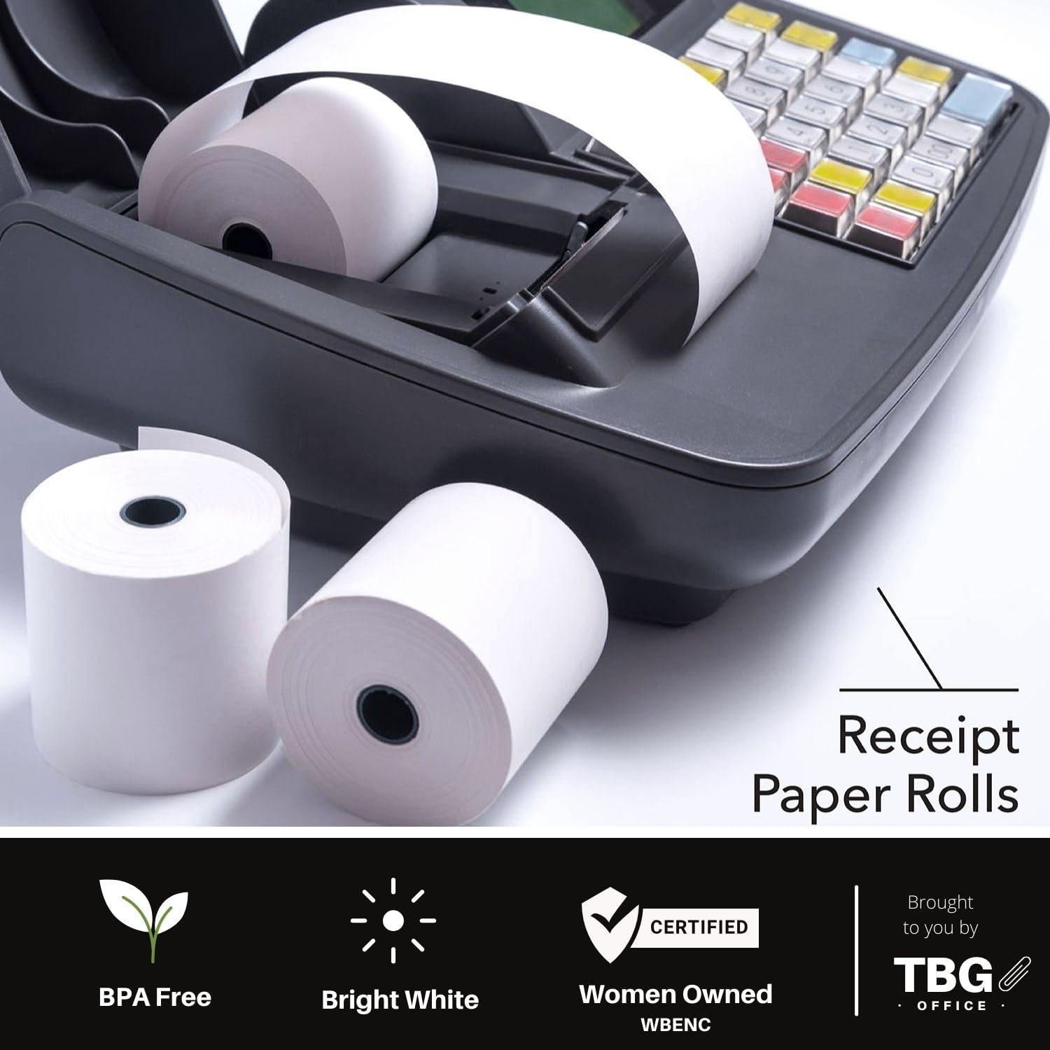 3 1/8” x 230' Thermal Paper Rolls - BPA FREE – MADE IN USA - Receipt paper rolls – Point of Sale Cash Register - Thermal printer paper - Credit Card Paper - for POS systems (1 Case - 30 Rolls) - Image 8