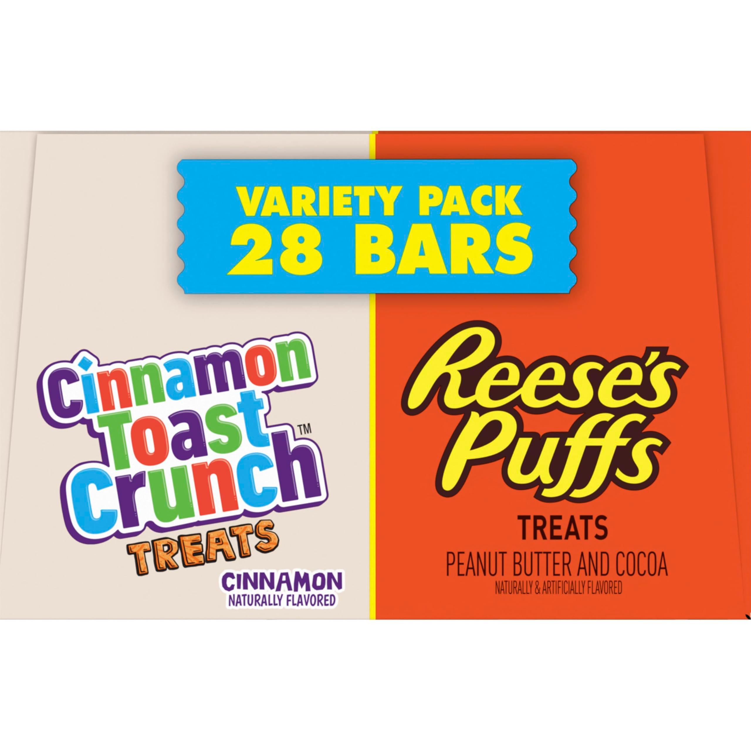 Cinnamon Toast Crunch and REESE'S Puffs Cereal Treat Bars Variety Pack, Snack Bars, 28 Ct, 23.8 oz - Image 9