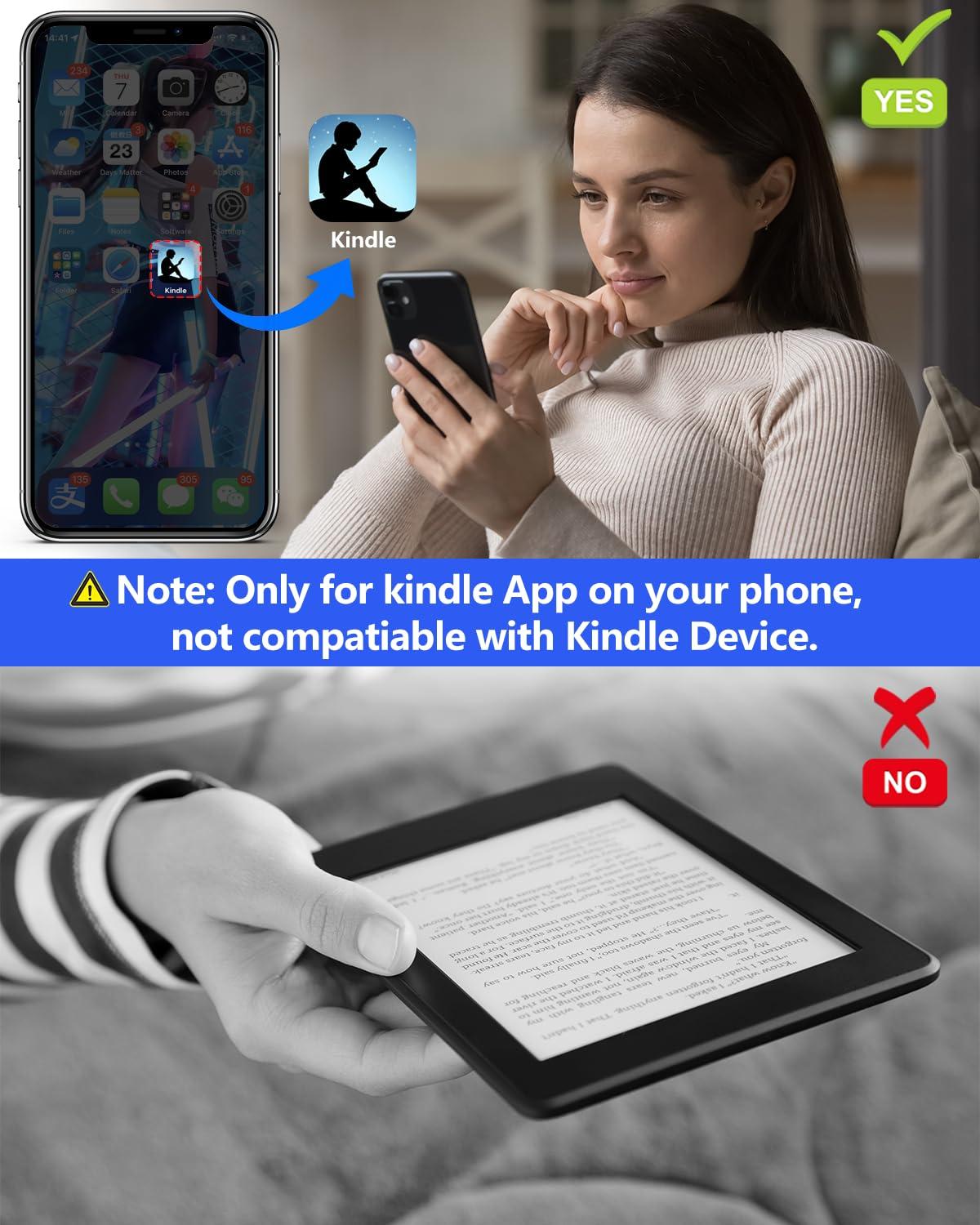 Zttopo TikTok Scrolling Ring, TIK Tok Bluetooth Remote Control, Kindle APP Page Turner with Carrying Case, Camera Photo Clicker for iPhone, iPad, iOS, Android-White - Image 3