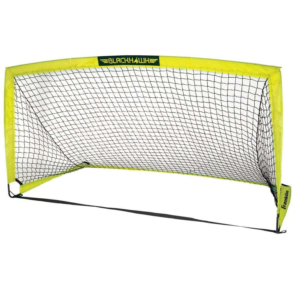 Franklin Sports Blackhawk Backyard Soccer Goal - Portable Pop Up Soccer Nets - Youth + Adult Folding Indoor + Outdoor Goals - Multiple Sizes + Colors - Perfect for Games + Practice