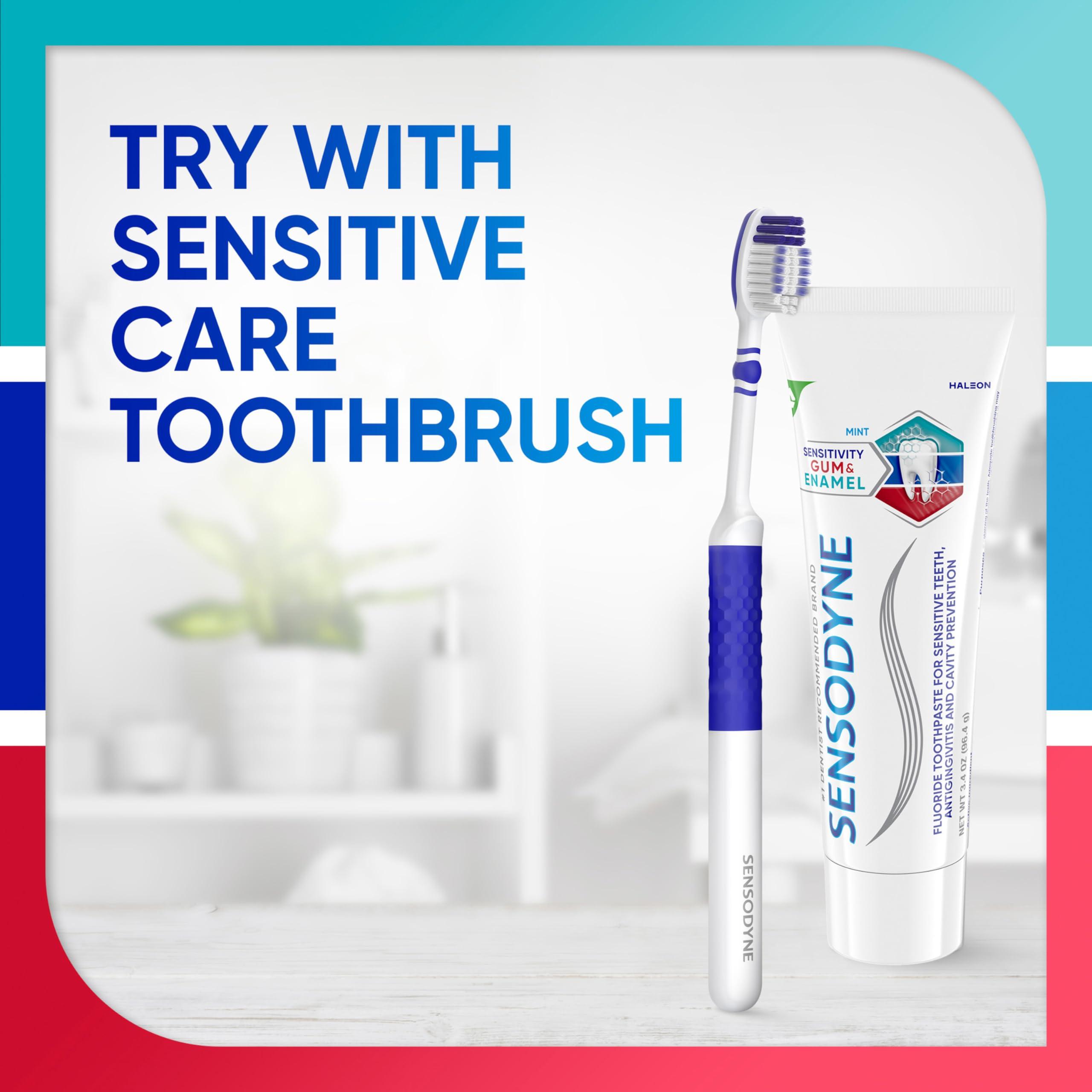 Sensodyne Toothpaste Sensitivity Gum and Enamel, Triple Protection, Refreshing Fluoride Toothpaste, Mint Flavor - 3.4 Ounces x 3 - Image 12