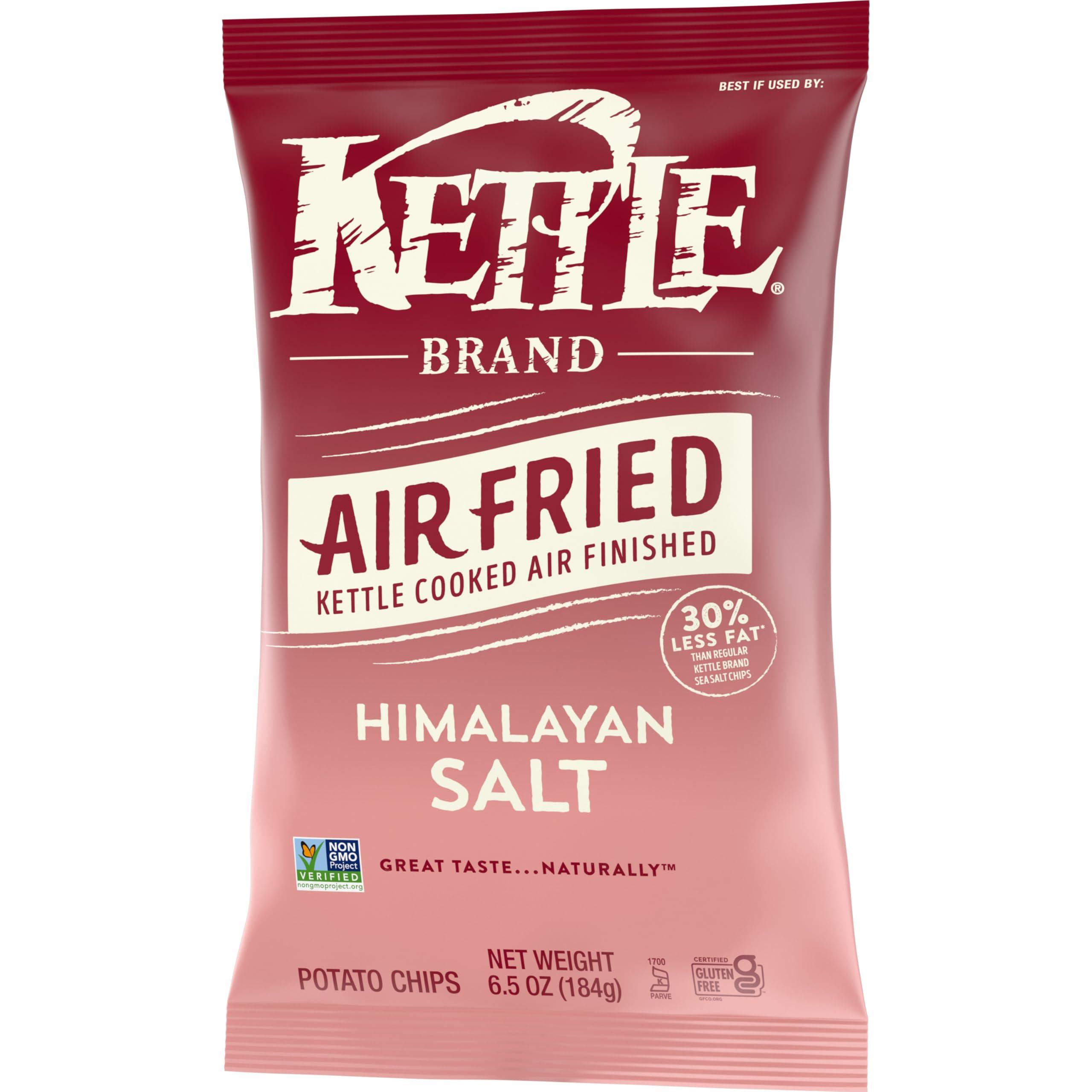 Kettle Brand Potato Chips, Air Fried Himalayan Salt Kettle Chips, 6.5 Oz Bag - Image 8