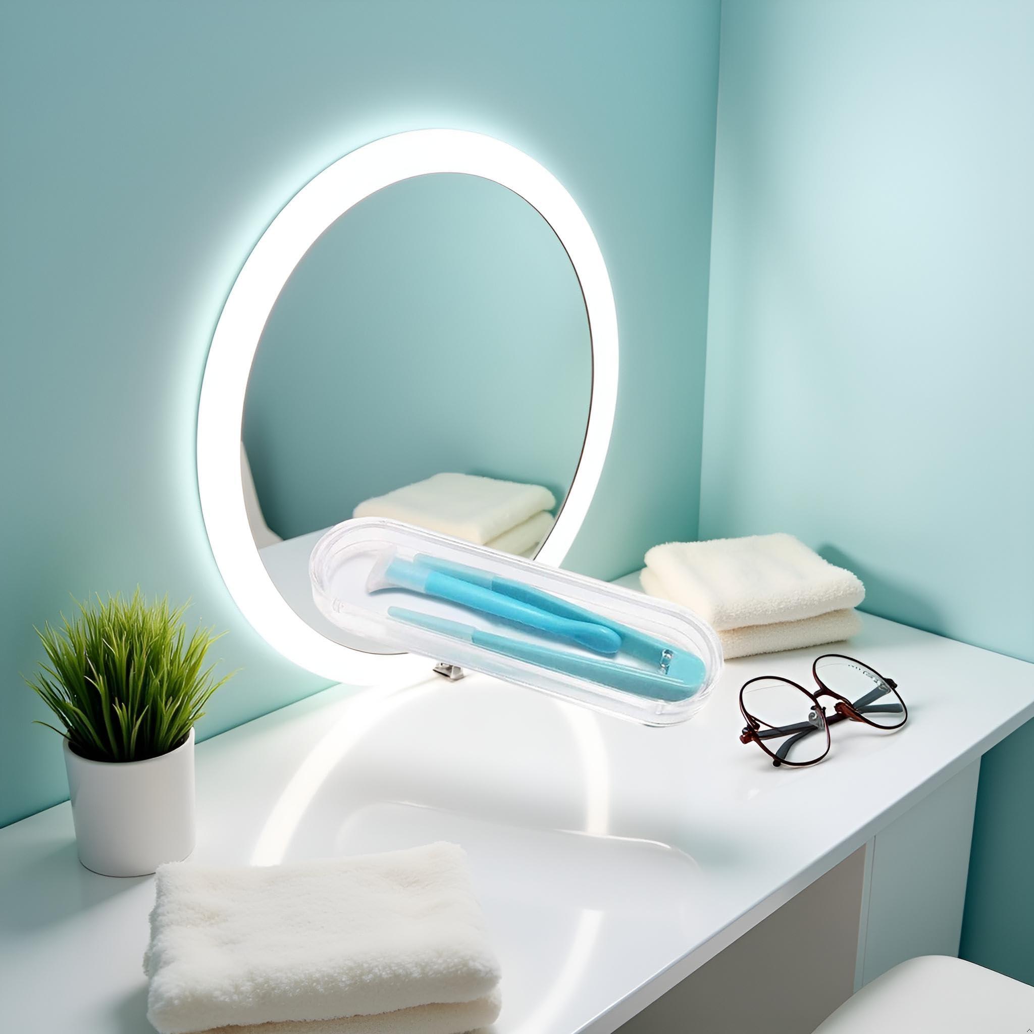 Galepromot Blue Contact Applicator, Contact Lens Remover Tool, Contact Lens Applicator Tool, Inserter/Remover+Tweezer with Soft Tip, for Contact Lens Cases Health and Household, Contact Lens Cases - Image 6