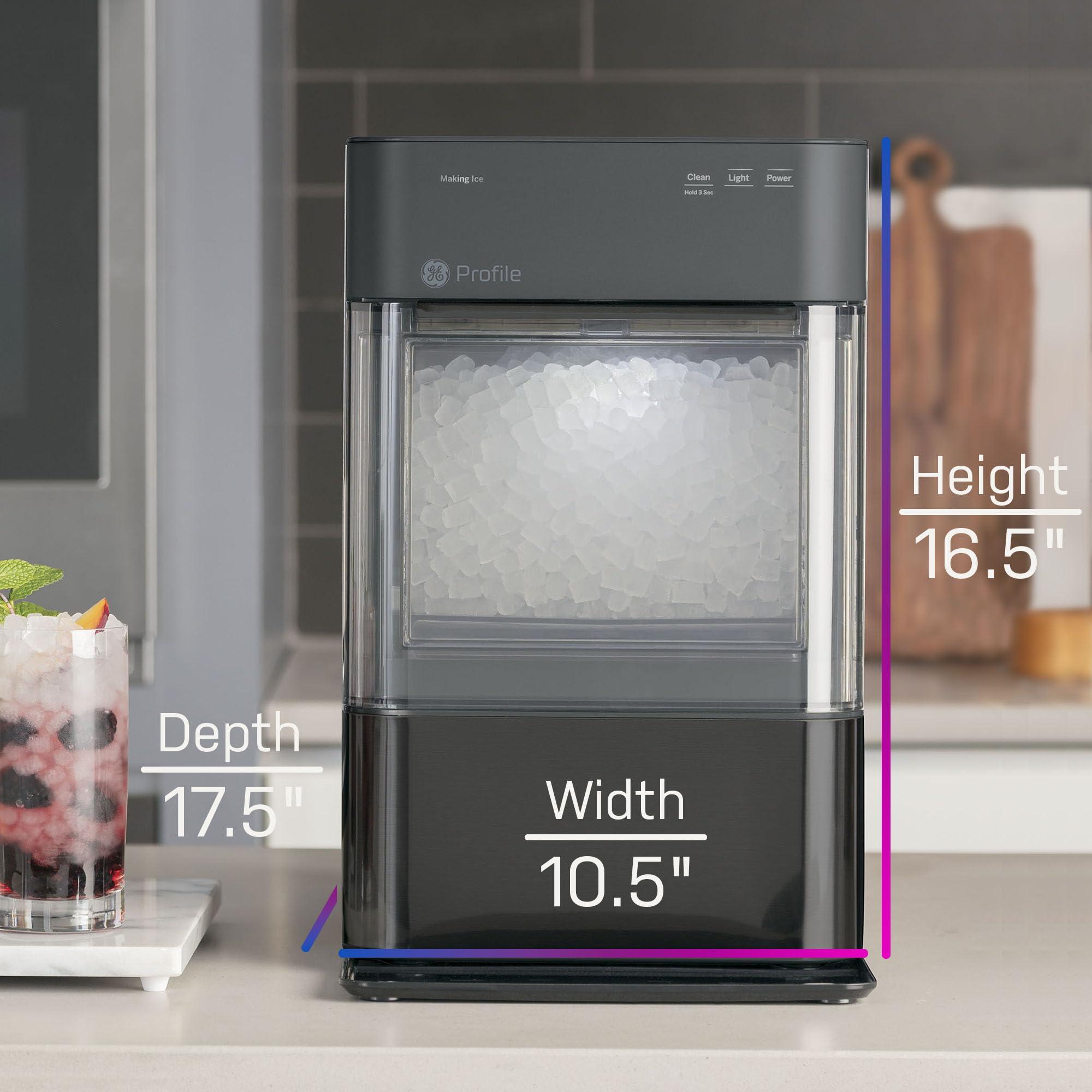 GE Profile Opal 2.0, Chewable Crunchable Countertop Nugget Ice Maker, Scoop included, 38 lbs in 24 hours, Pellet Ice Machine with WiFi & Smart Connected, Black Stainless Steel - Image 5