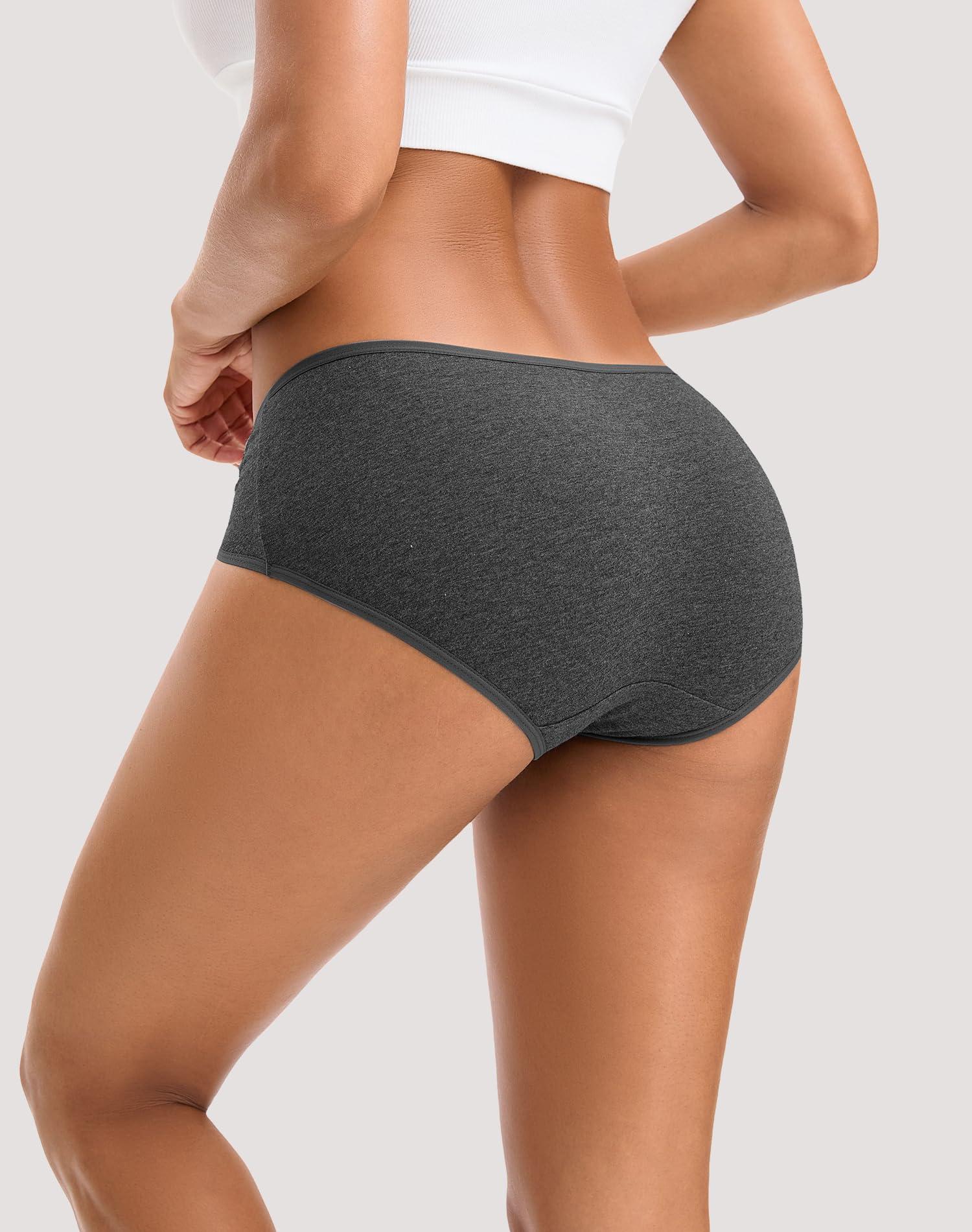 INNERSY Womens Underwear Cotton Hipster Panties Regular & Plus Size 6-Pack - Image 3