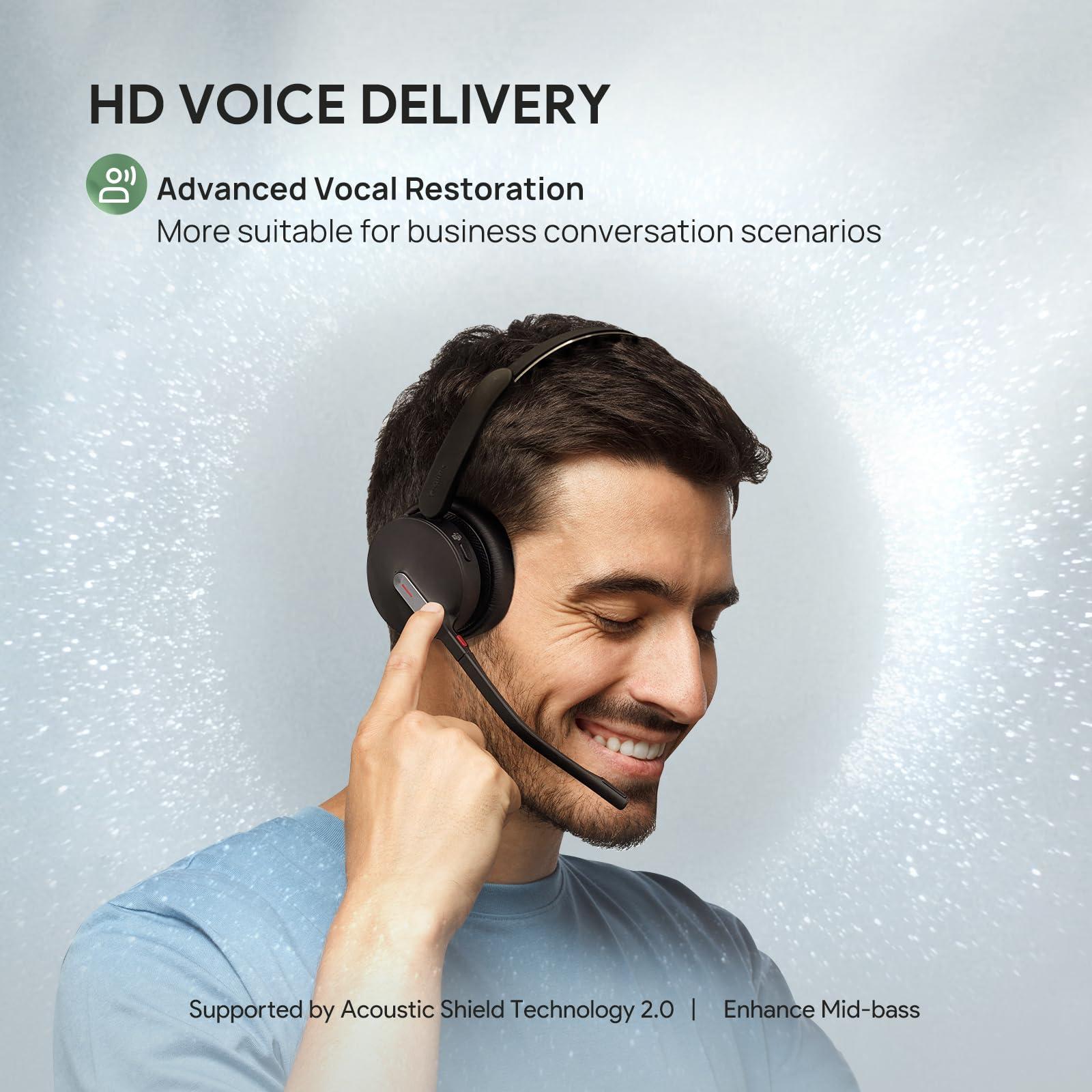 Yealink BH70 Mono Wireless Bluetooth Headset with Microphone for Work, up to 35h Talking Battery Life, 3-Mic Noise Cancellation, 91g Lightweight Microsoft Teams Certified Work Headsets for PC - Image 8