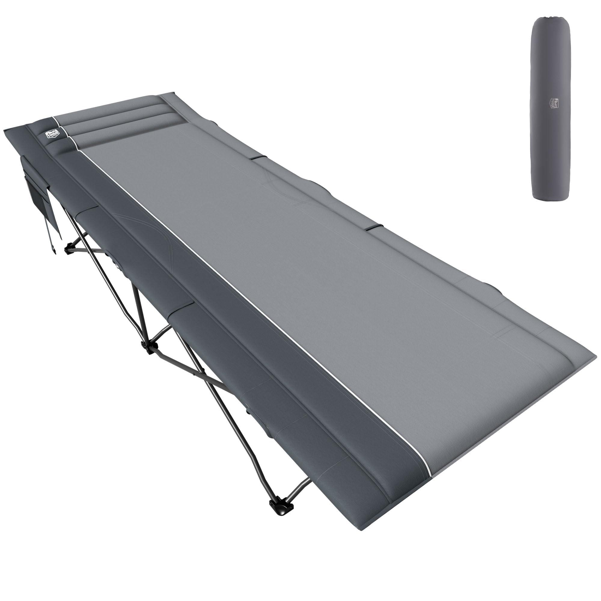 TIMBER RIDGE Extra Wide Heavy Duty Camping Cot for Adult, Easy Set Up Oversized Sleeping Cot with Carry Bag for Camping, Travel and Outdoors, Support up to 450lbs