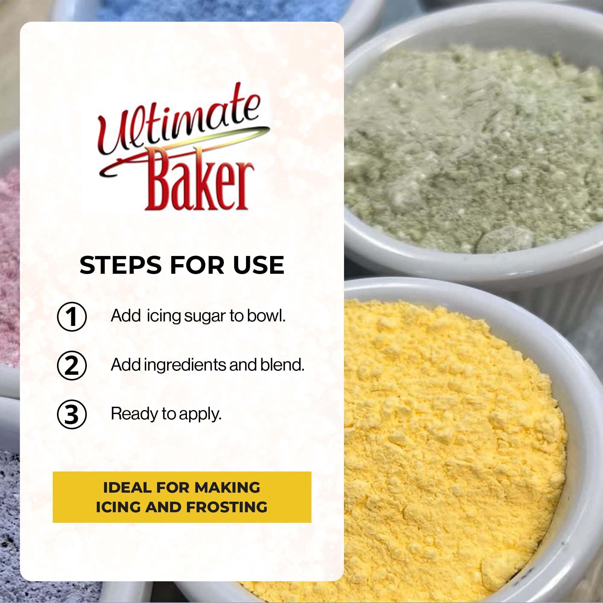 Ultimate Baker Naturally Flavored Banana Powdered Sugar (1x4oz), Flavored and Colored Icing & Frosting Sugar Baking & Dusting Desserts (Banana) - Image 4