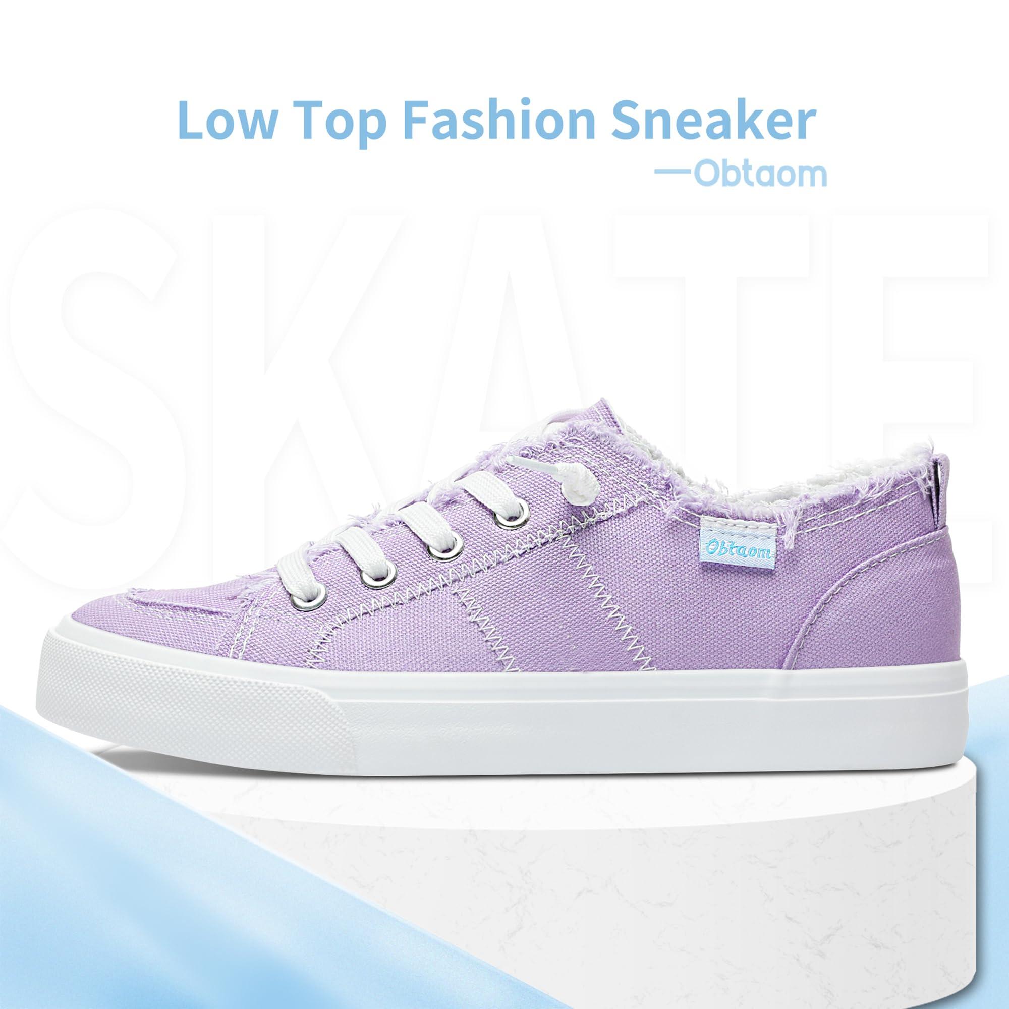Obtaom Women's Play Fashion Sneaker White Color Washed and Leopard Canvas Slip on Shoes - Image 2