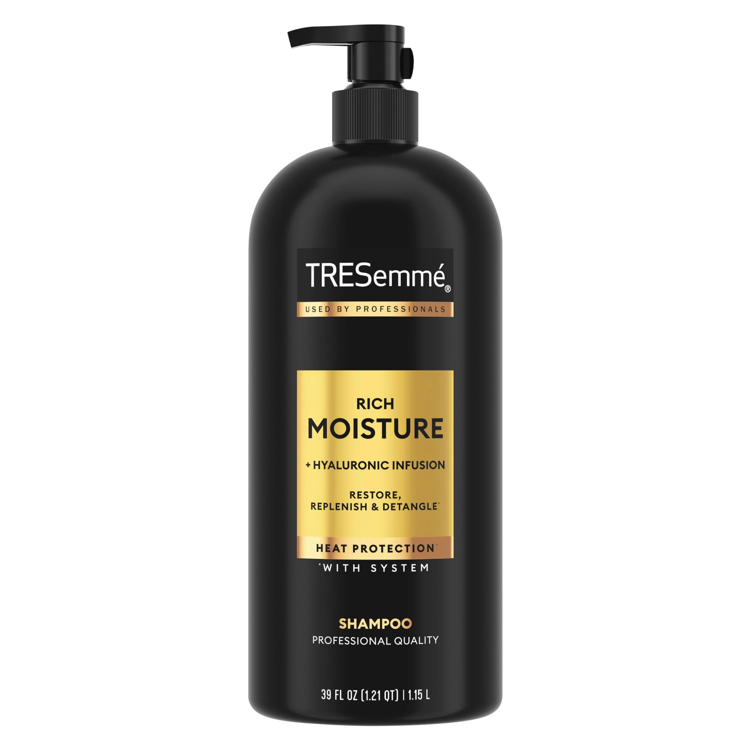 TRESemmé Rich Moisture Hydrating Shampoo with Pump for Dry Hair Formulated With Pro Style Technology 39 Fl Oz
