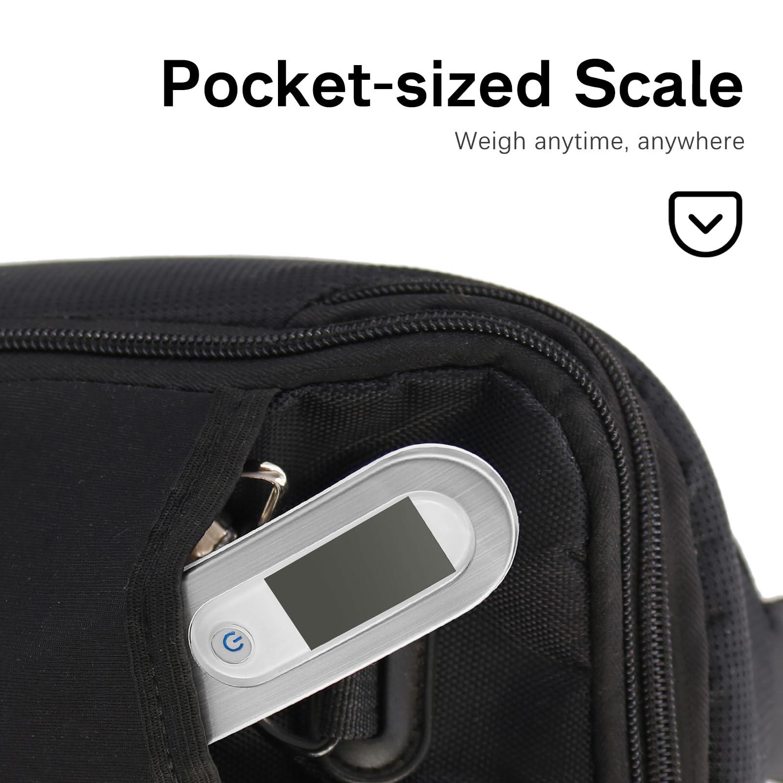 FEBHBRQ Rechargeable Luggage Scale with Hook & Type-C Port - Portable, Digital, High-Precision, and Ideal for Backpacks, Suitcases, and Carry-Ons - Up to 110lb/50kg Capacity -Hook - Image 7