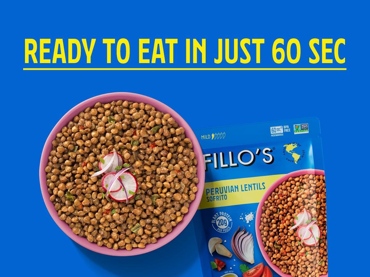 FILLOS Peruvian Lentils Beans & Sofrito, 10 OZ - Image 2