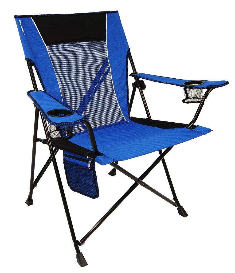 Kijaro Dual Lock Folding Camp Chairs - Versatile for Sports, Outdoors & Lawns - Locks Positions - Maldives Blue - Image 6