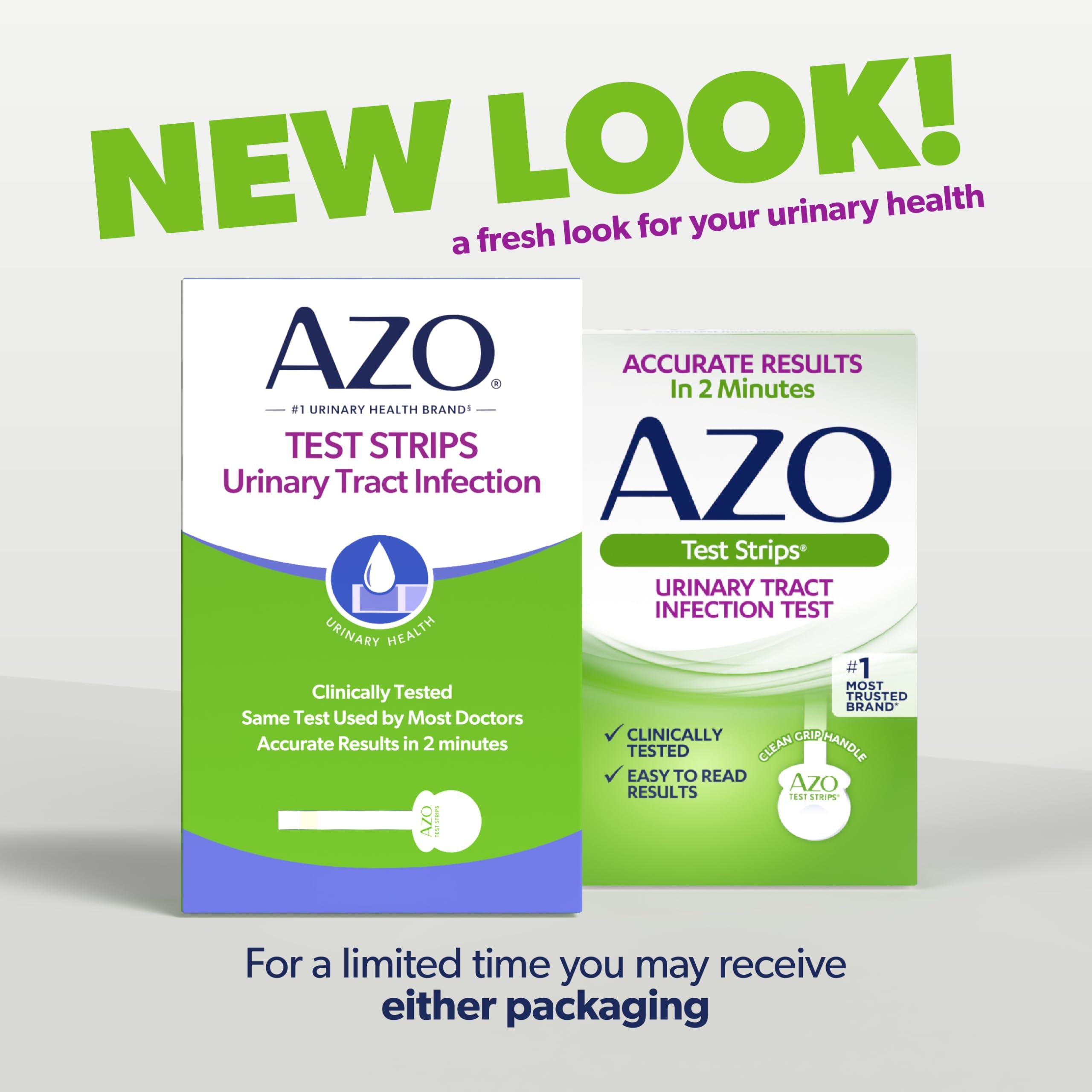 AZO Urinary Tract Infection (UTI) Test Strips, Accurate Results in 2 Minutes, FSA/HSA Eligible, Clinically Tested, Easy to Read Results, Clean Grip Handle, from The #1 Most Trusted Brand, 3 Count - Image 2