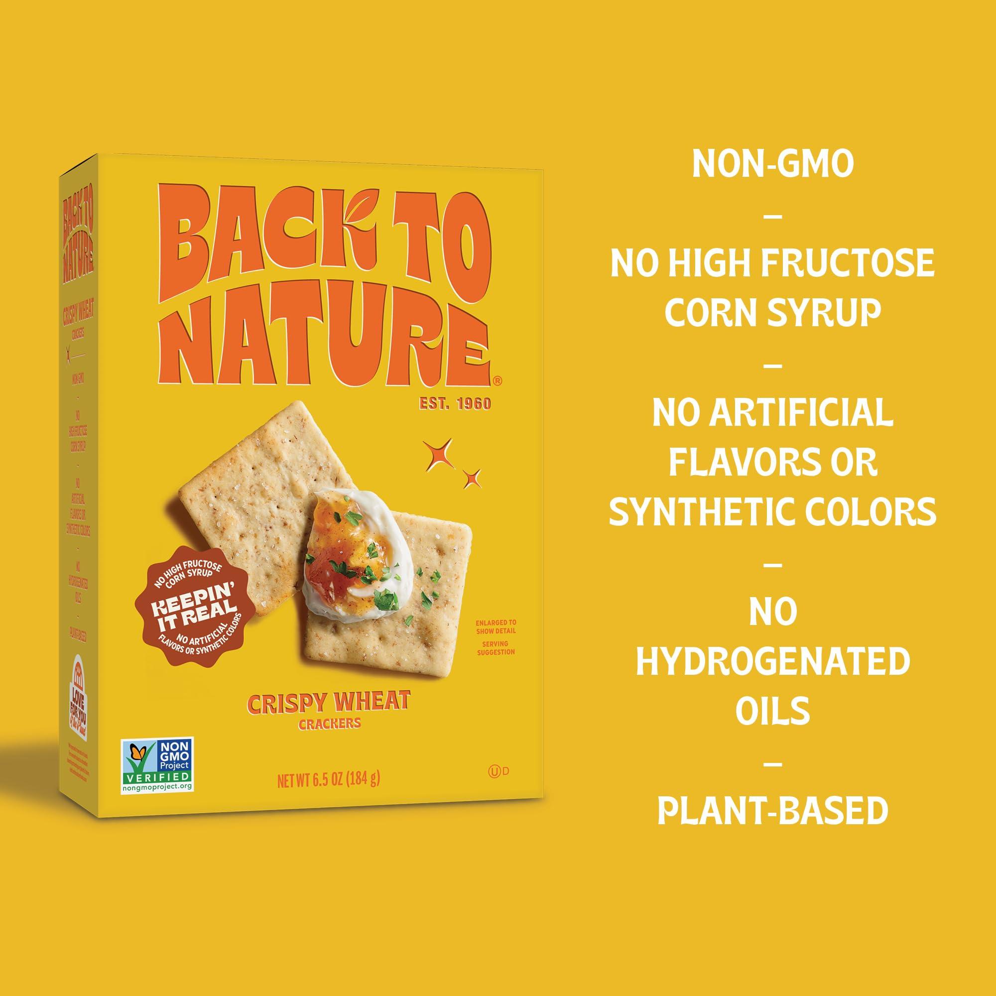 Back to Nature - Crispy Wheat Crackers - Real Ingredients like Wheat Flour & Sea Salt - Non-GMO - 6.5 Ounce - Image 5